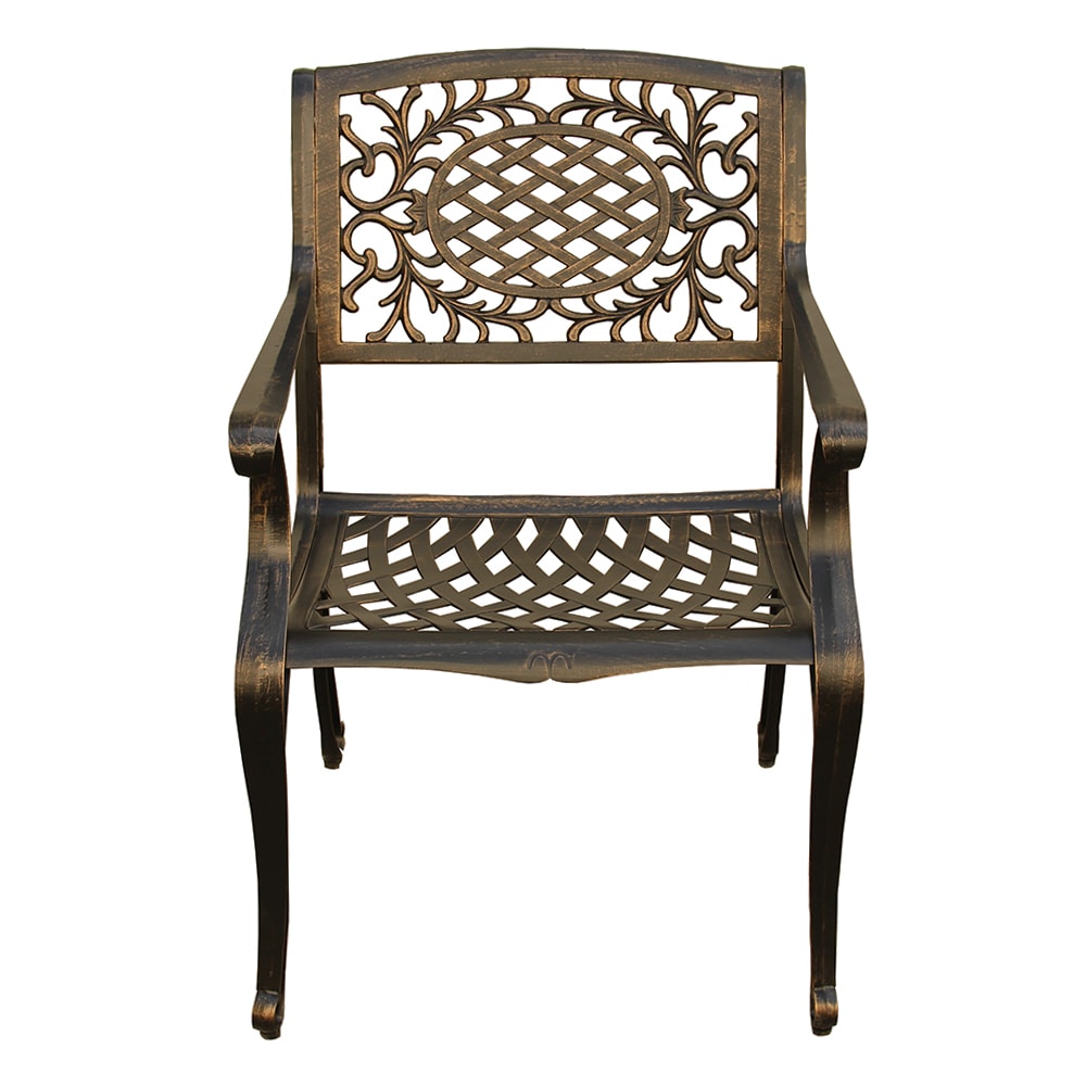 Bronze 95" Rectangular Outdoor Dining Set with Mesh Seats for 8