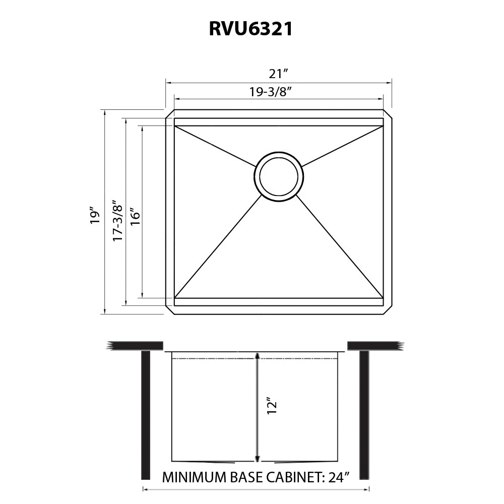 Ruvati RVU6321 Laundry-Tubs-Utility-Sinks - View #12