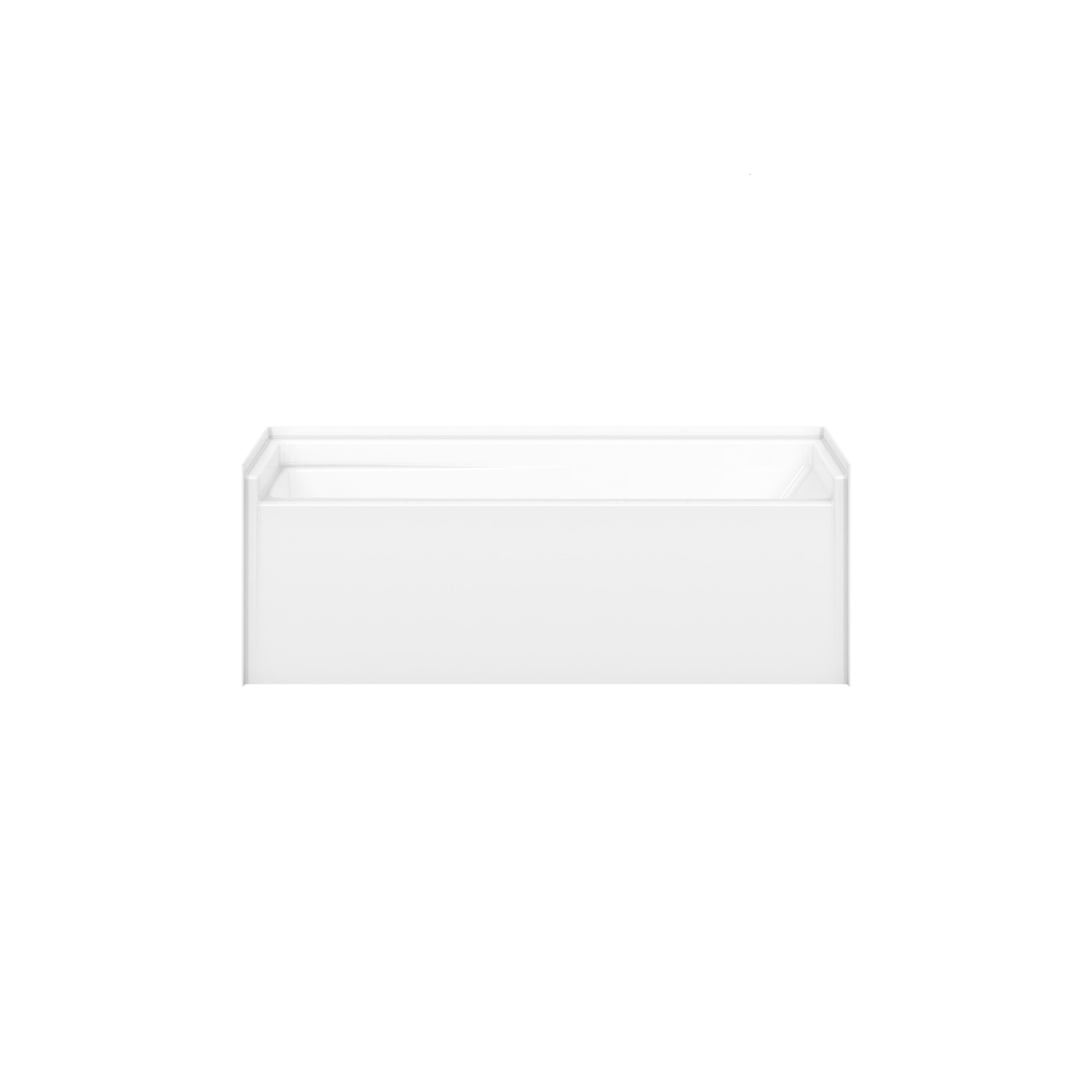 MAAX Vellamo 31.25-in x 60-in White Acrylic Alcove Soaking Bathtub