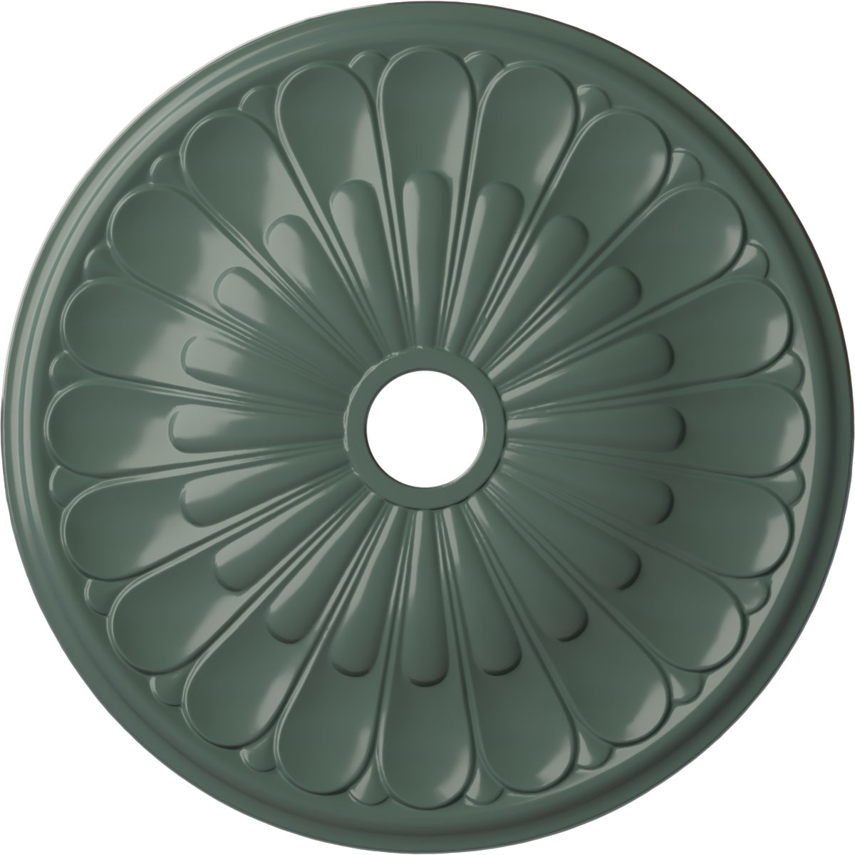 Ekena Millwork CM26ELCBF Elsinore 26.75-in W x 26.75-in L Painted Cloud Burst Polyurethane Whole Ceiling Medallion
