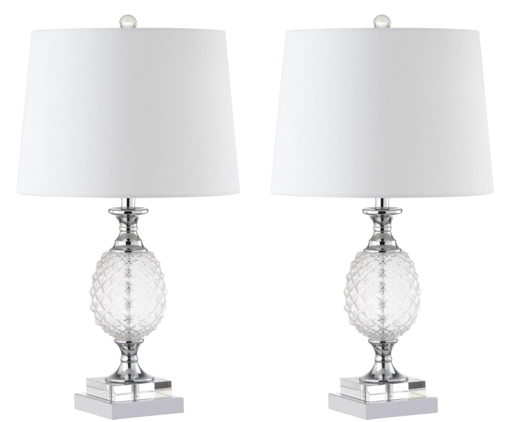 Safavieh Fredio 2-Piece Standard Lamp Set with Off-white Shades in the ...