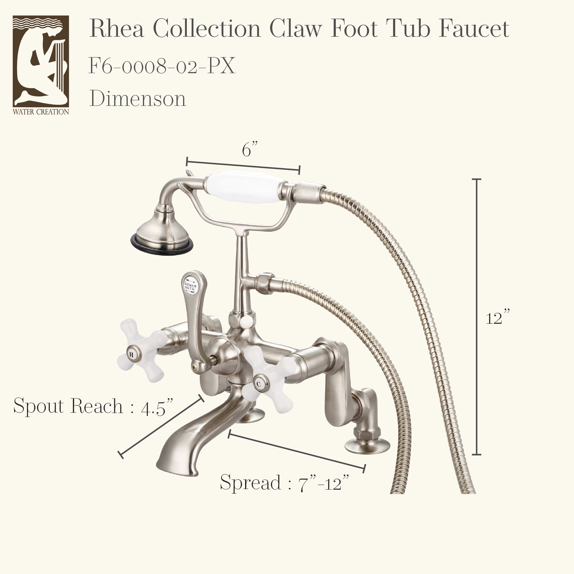 Water Creation F6-0008-02-PX Roman-Tub-Faucets - View #4