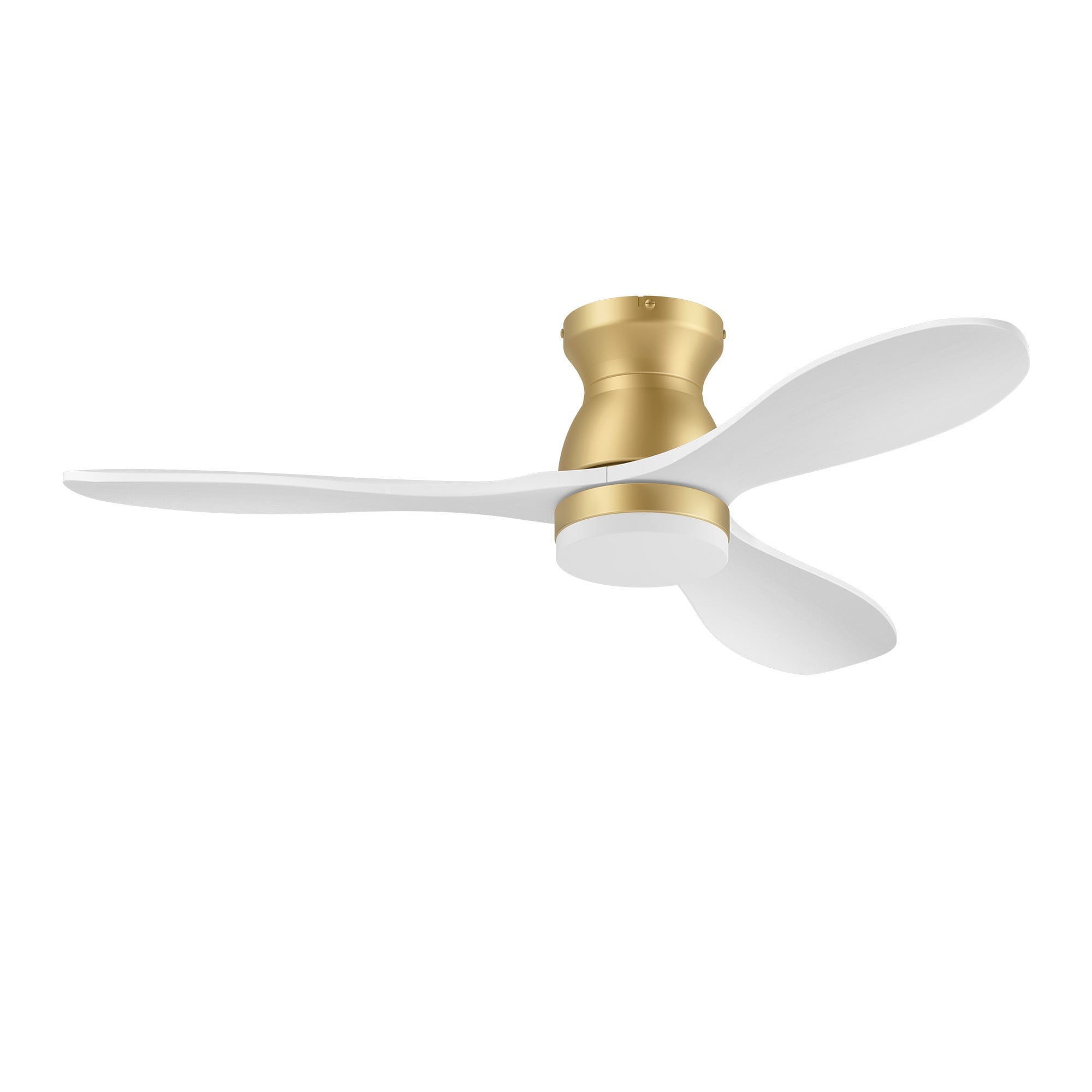 Yardreeze 42-in Gold LED Ceiling Fan With Light and Remote Control Included