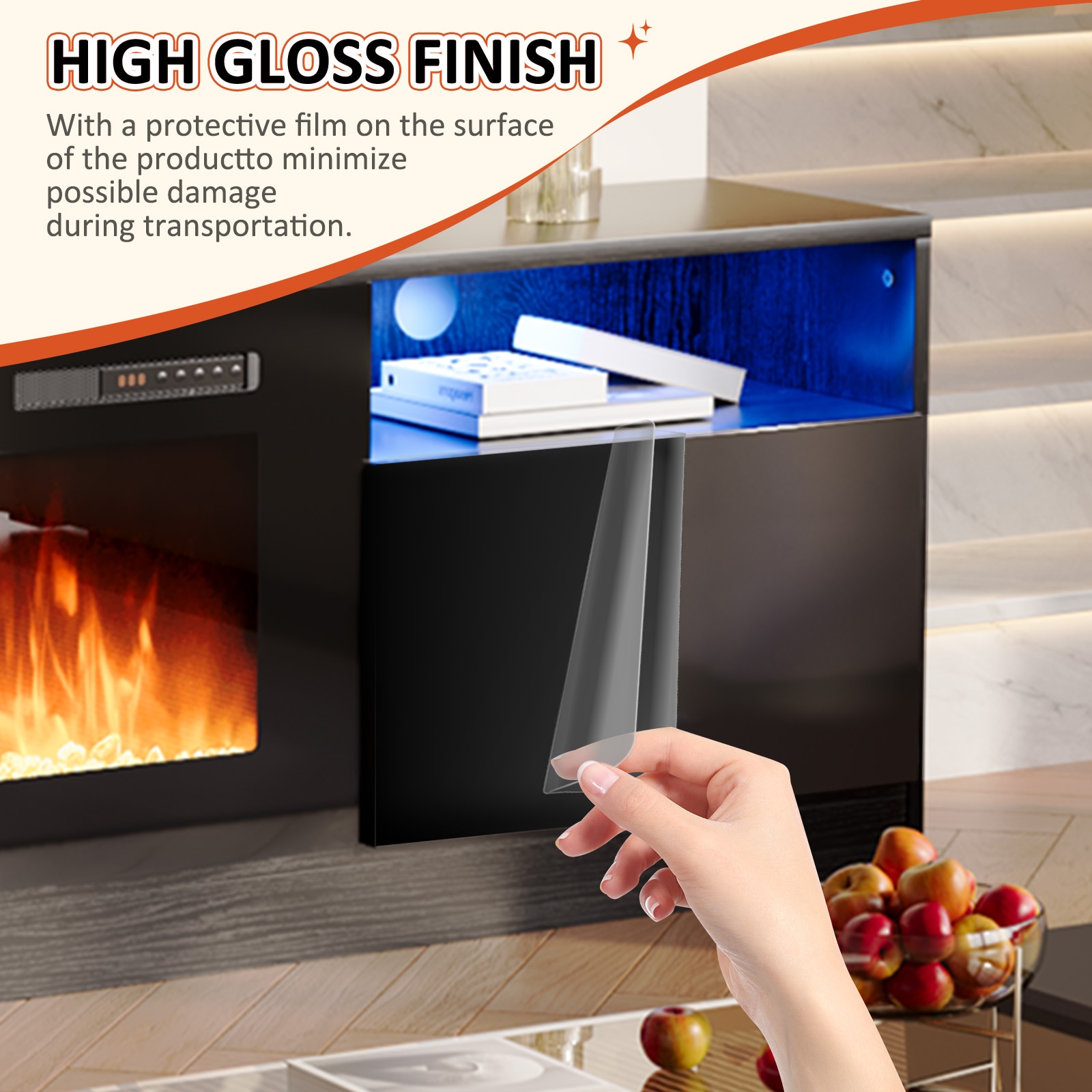 Bapipro TE21A28B Electric-Fireplaces - View #5