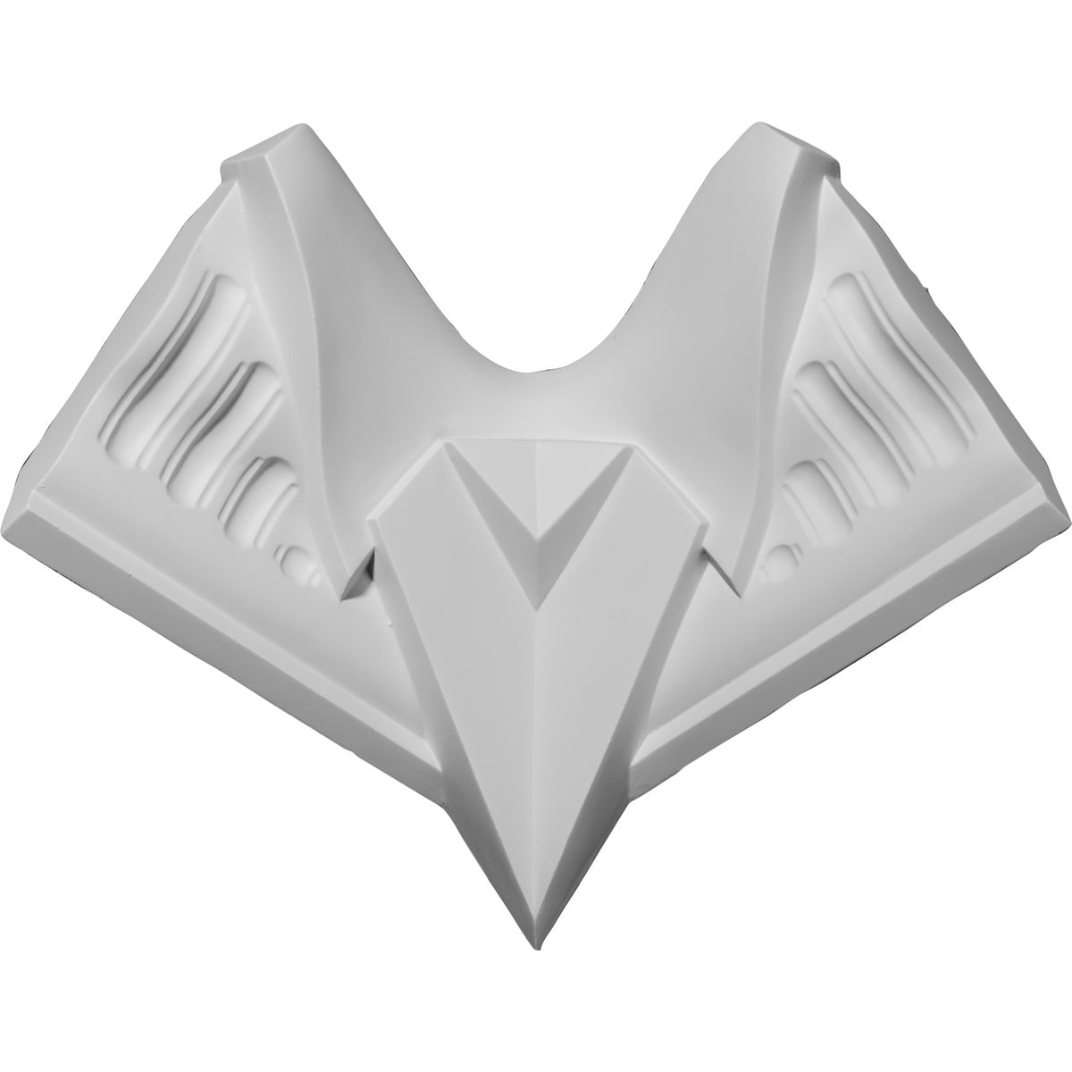 Ekena Millwork MIC04X04FO Foster 4-1/2-in x 4-1/8-in Interior Primed Polyurethane Traditional 169538 Inside corner Crown Moulding Block