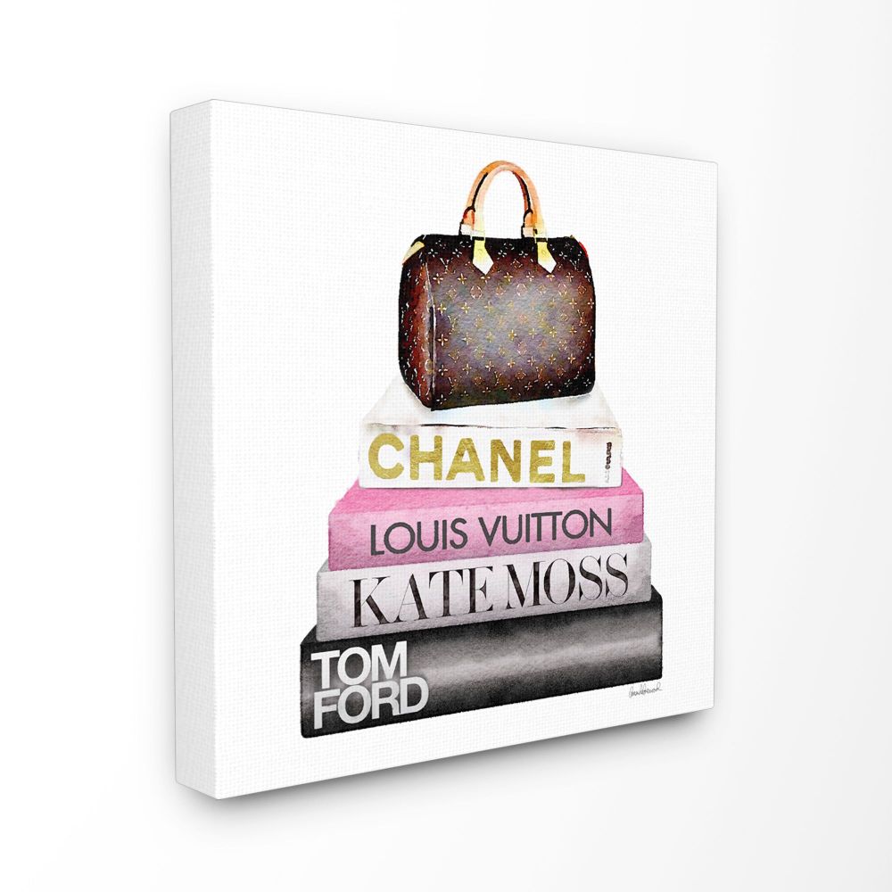 Chanel Wall Art, Fashion Book Stack - Ros Ruseva - Paintings