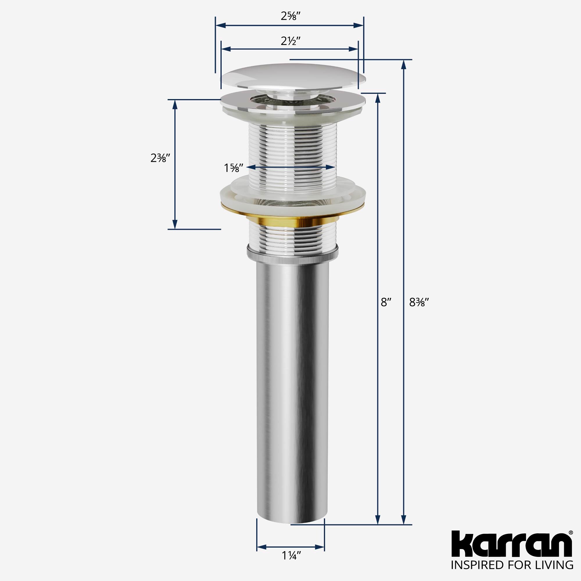 Karran PU25C Popup-Drains-Accessories - View #3