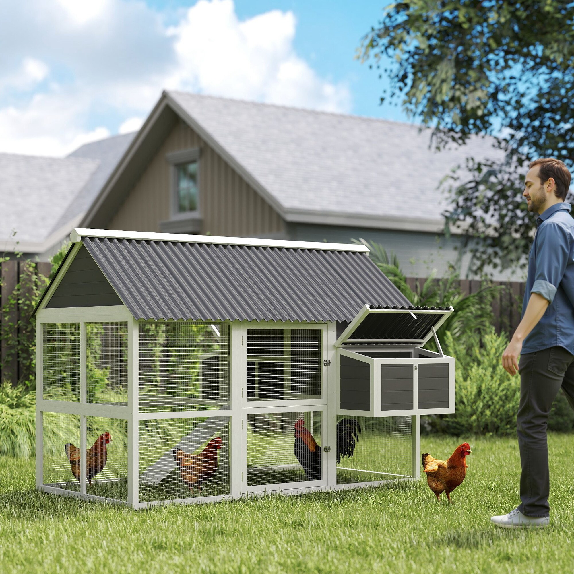 Tinyhomie LW-X-ASKARL486 Chicken-Coops-Rabbit-Hutches - View #3