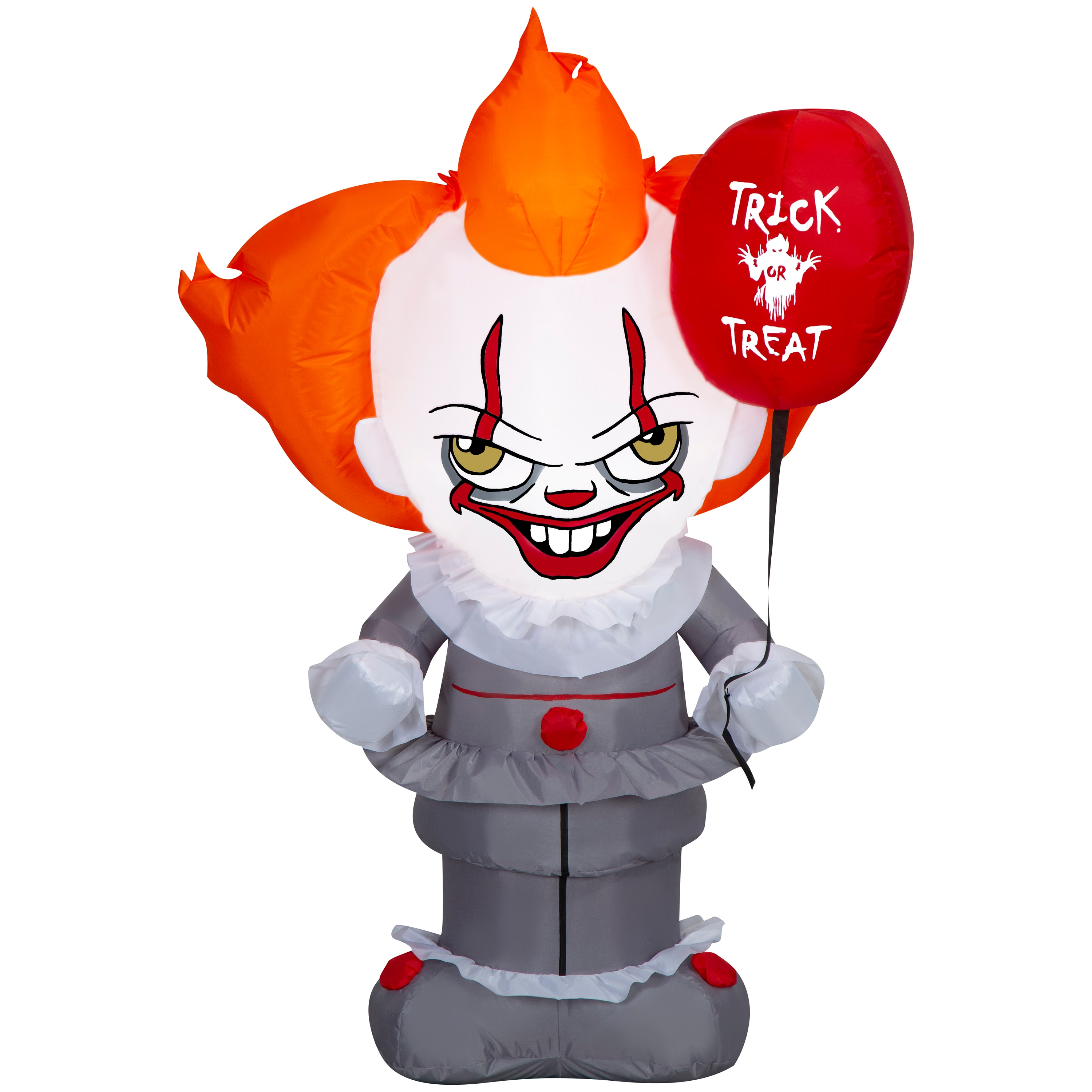 Warner Brothers 555190 4-ft Pennywise the Clown with Balloon Inflatable