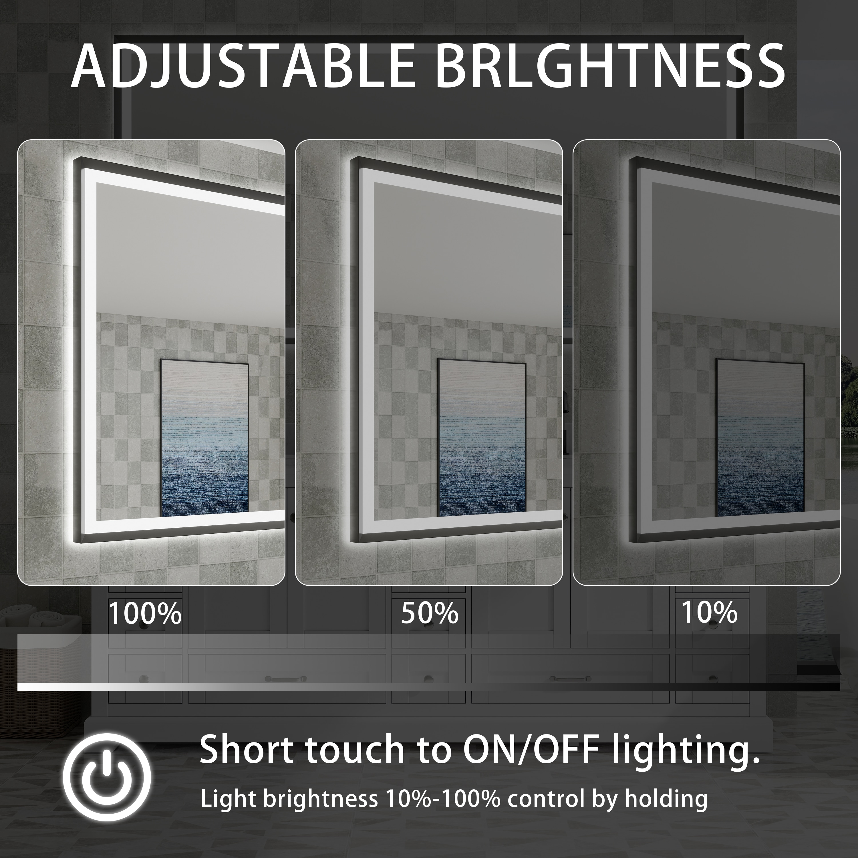 CALVON CLW68440MB Framed-Bath-Mirrors - View #7