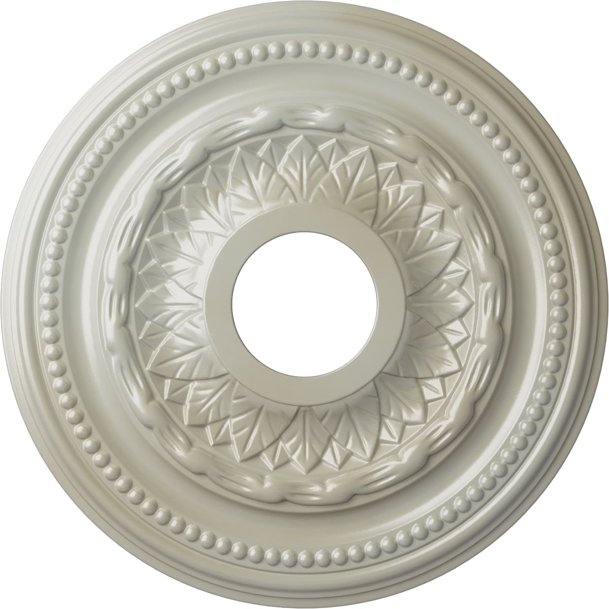 Ekena Millwork CM15GAFBS Galway 15.75-in W x 15.75-in L Painted Flash Blue Polyurethane Whole Ceiling Medallion