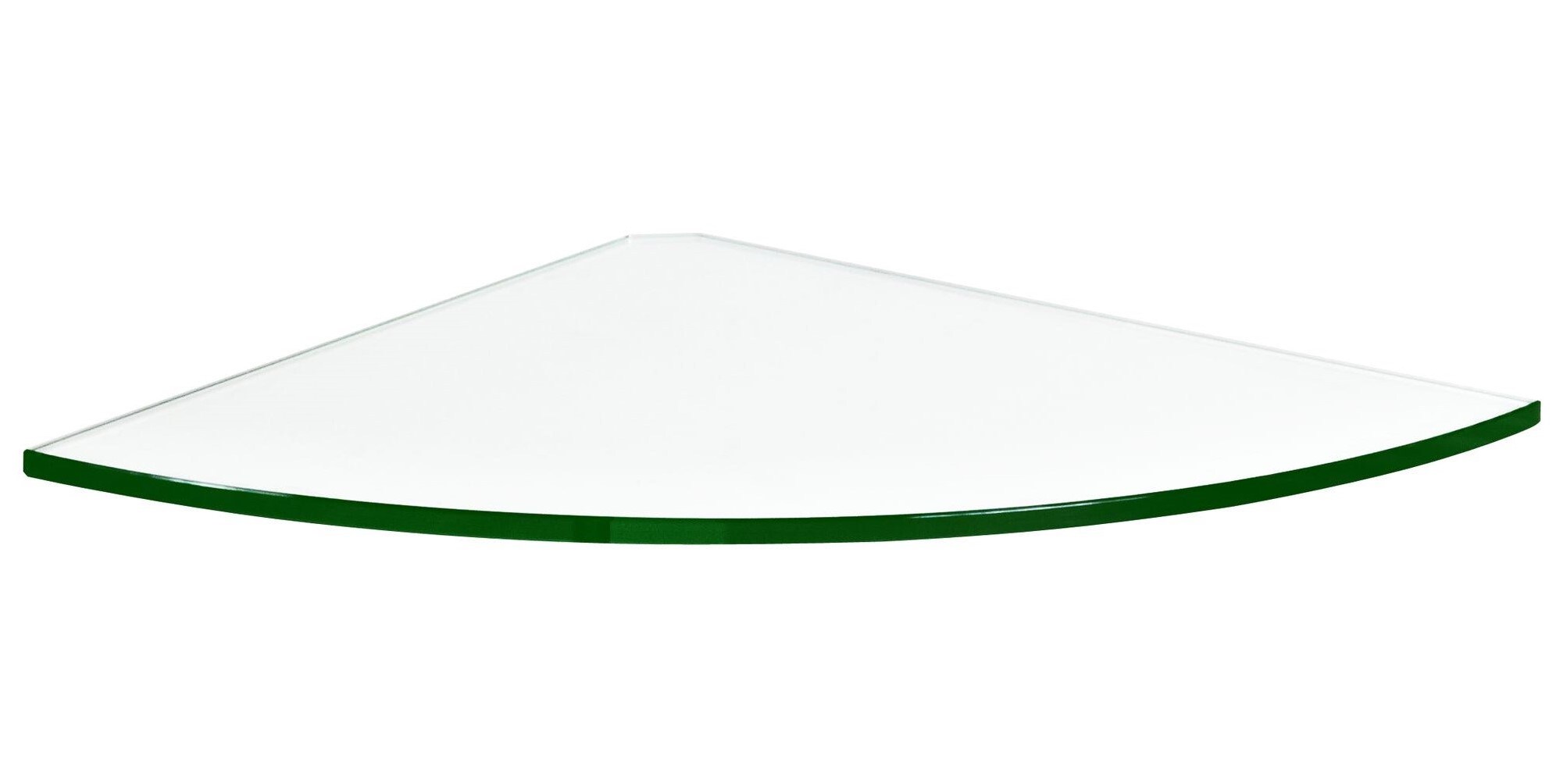 DOLLE 30197 12-Inches L x 12-Inches D x 0.31-Inches H Clear Glass Circle Shelf board