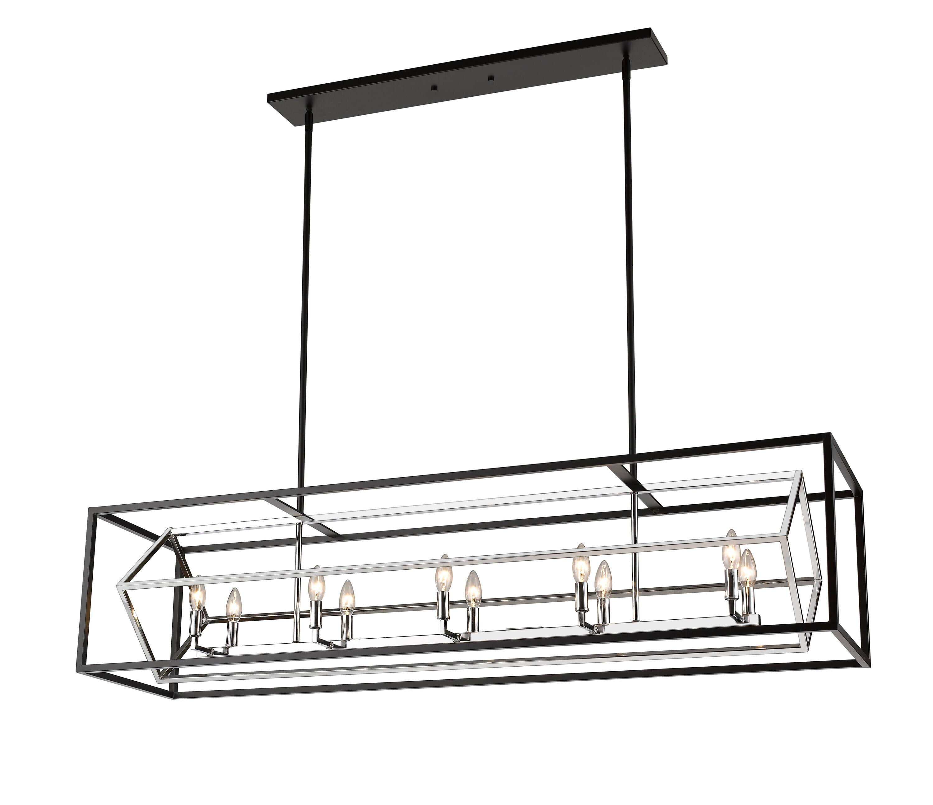 Z-Lite 457-10L-CH-MB Pool-Table-Lighting - View #3