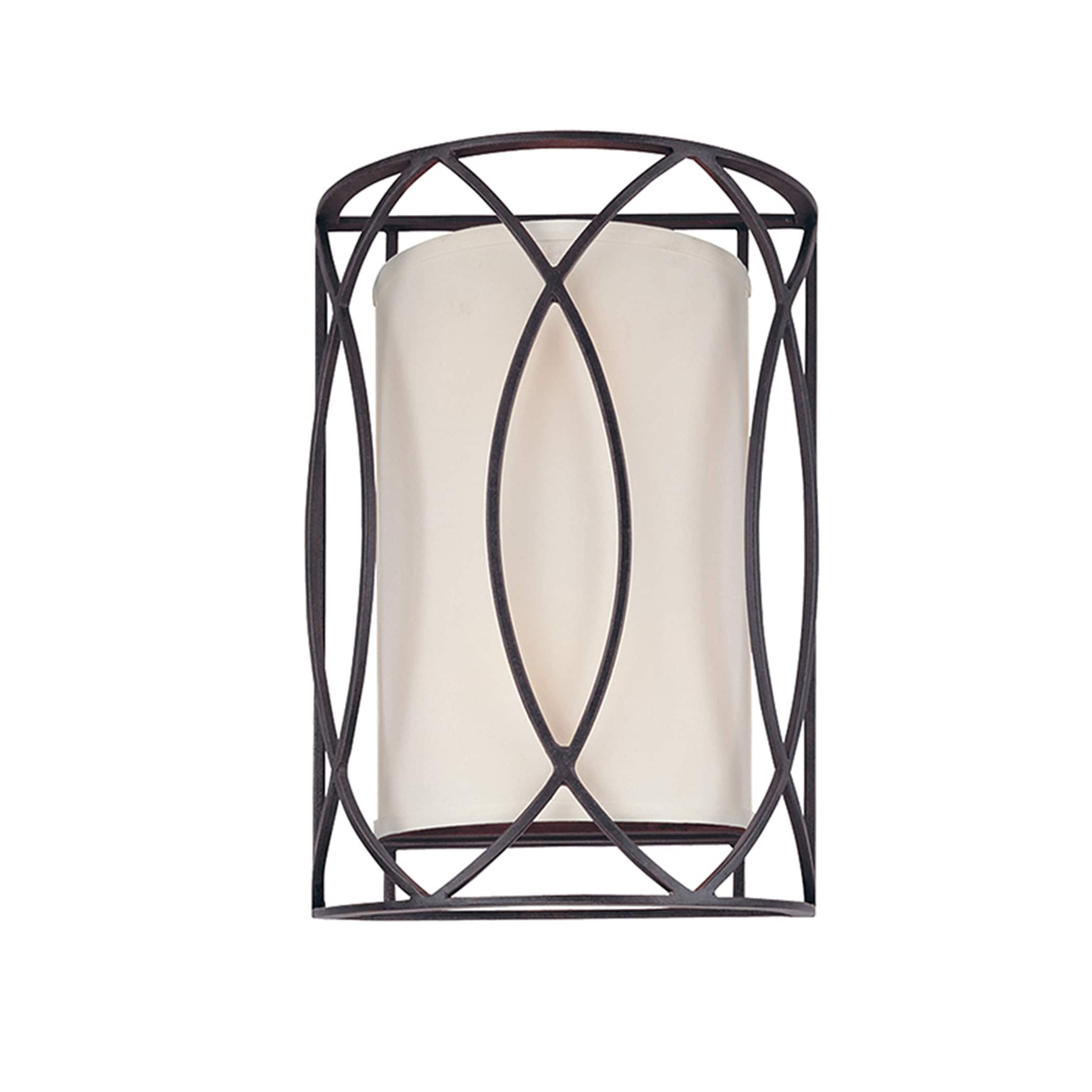 Troy Lighting B1289DB Sausalito 10-in W 2-Light Deep Bronze Transitional Wall Sconce