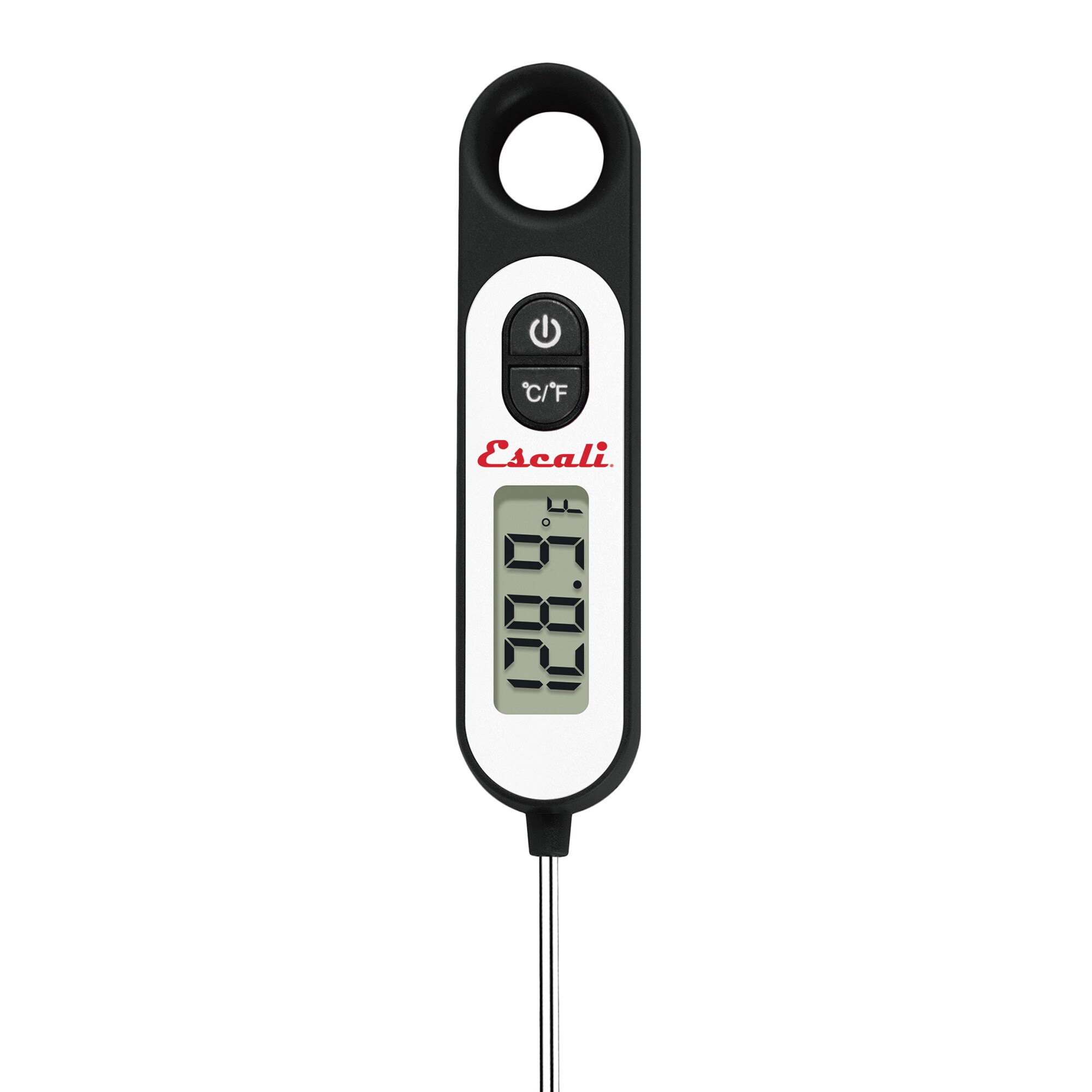 Escali Oven Safe Meat Thermometer - 0°F (-17.8°C) to 220°F (104.4°C) - Easy  to Read, Durable, Dishwasher Safe, Large Display, Shatter Proof, Pot Clip