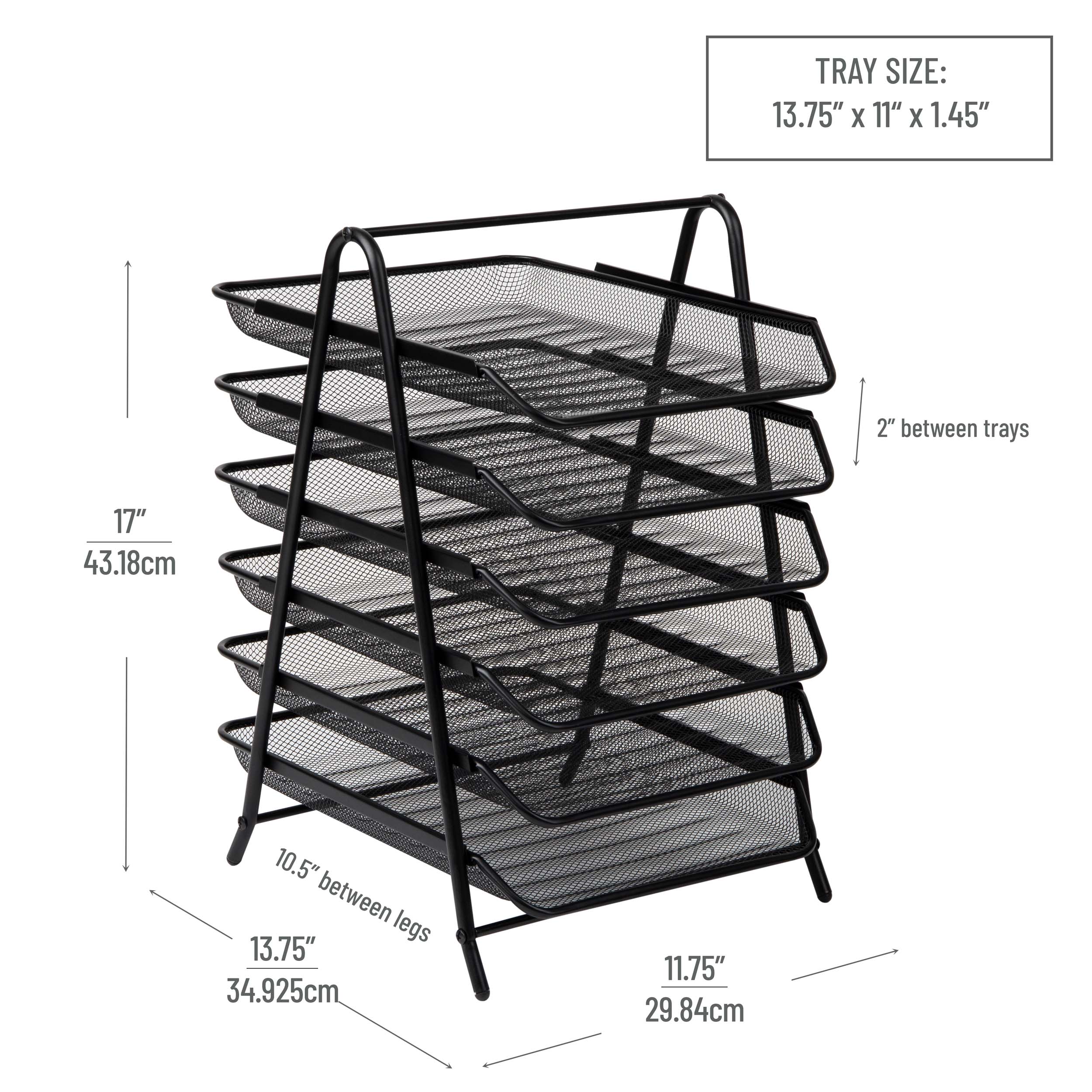 Mind Reader 6TPAPER-BLK Desktop-Organizers - View #3
