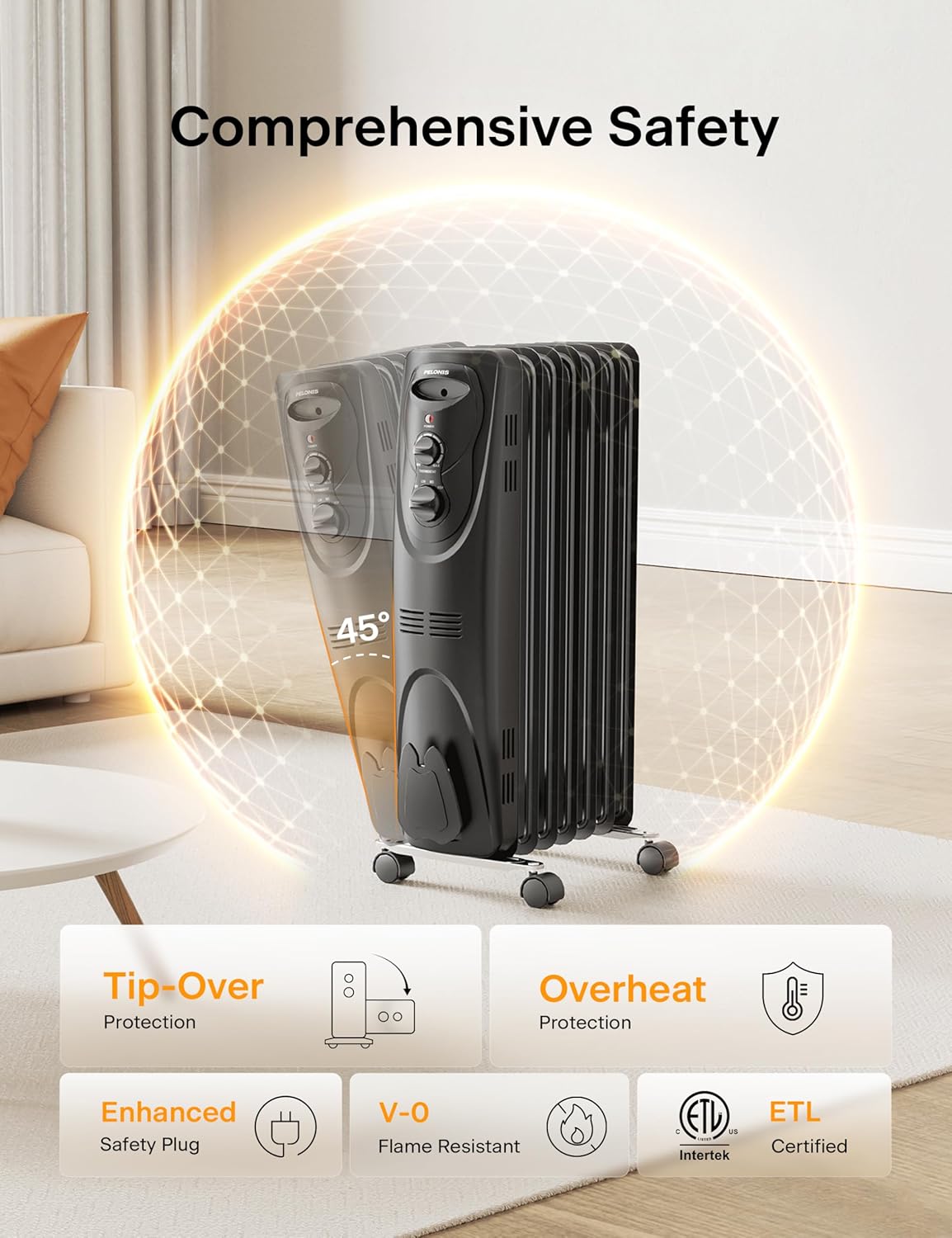 PELONIS PHO15A2AGB Portable-Electric-Heat - View #5