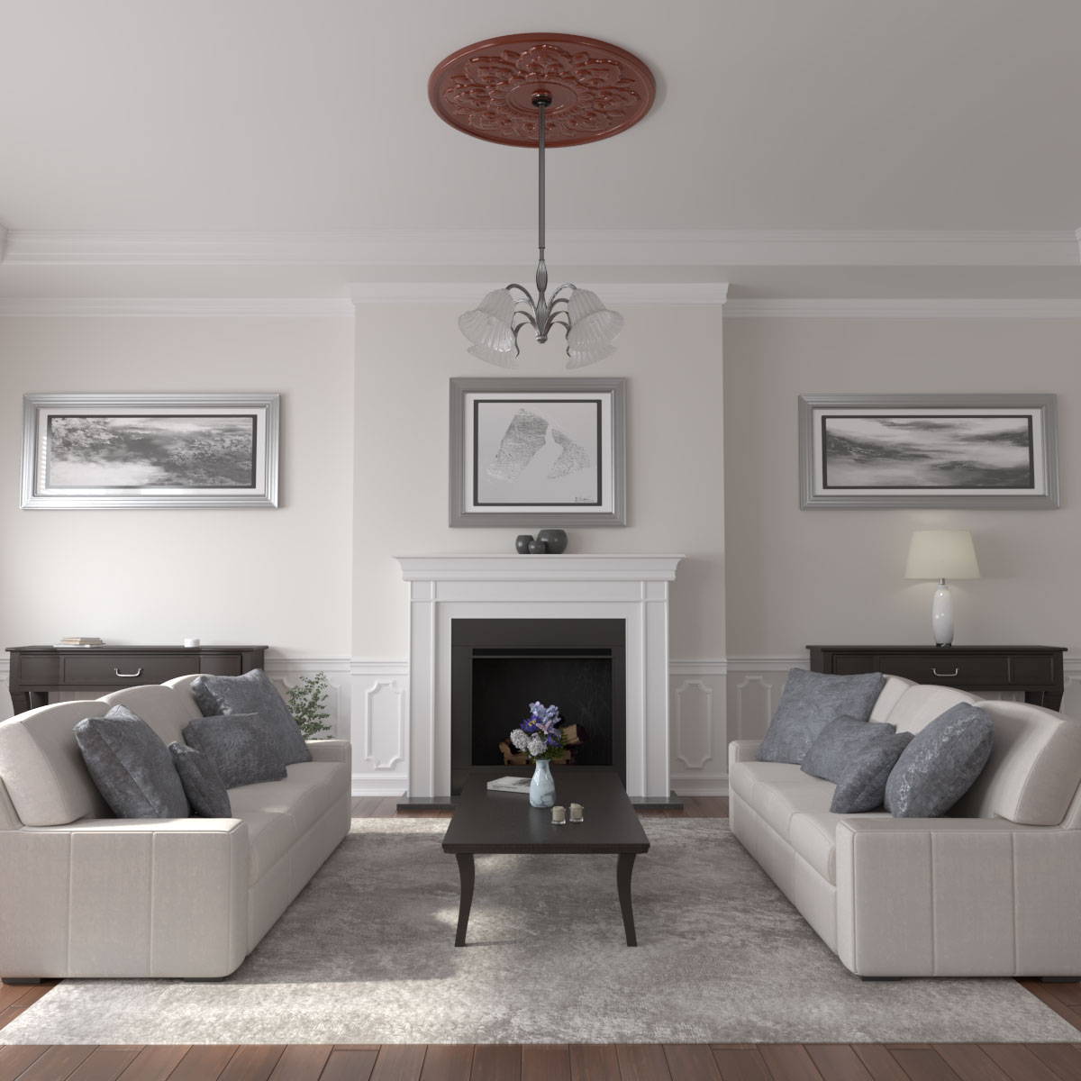 Ekena Millwork CM50LOFIF Ceiling-Medallions - View #4