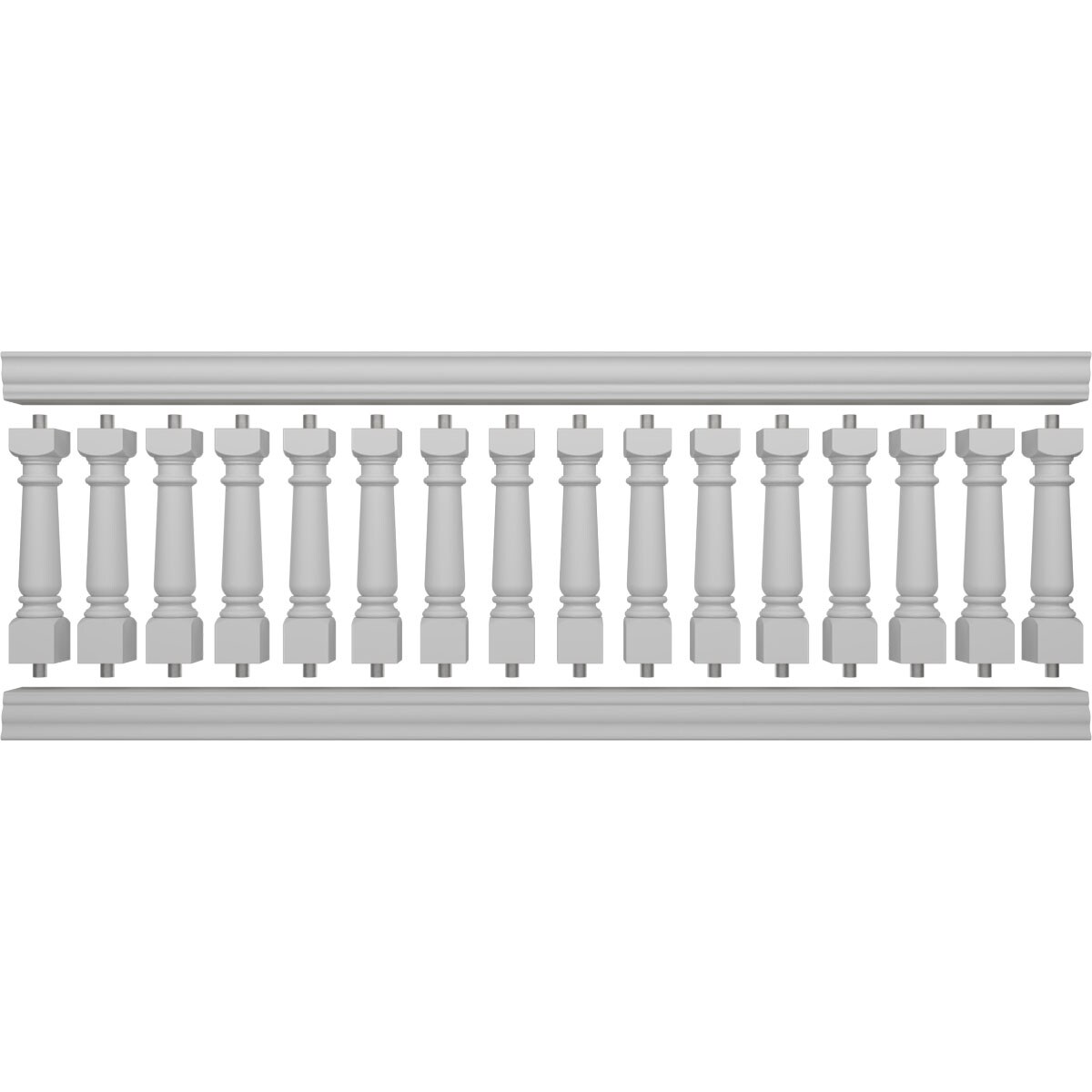 Ekena Millwork BALK40X120WED railings - View #5