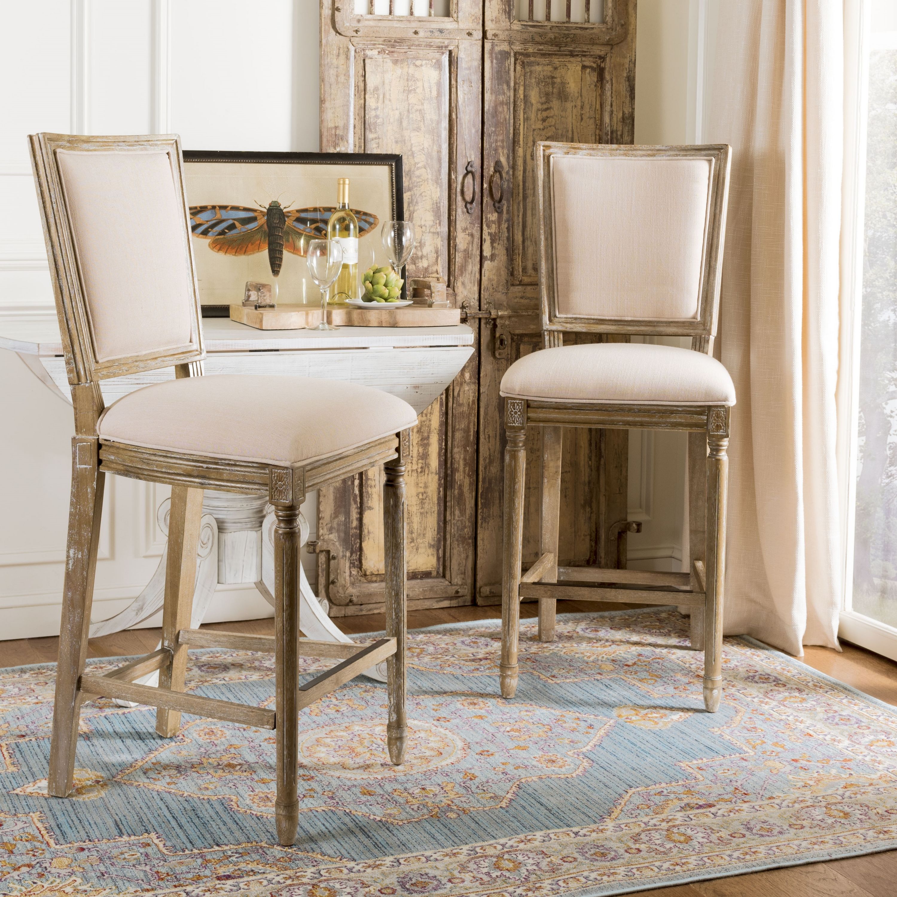 Safavieh FOX6246B-SET2 stools - View #2