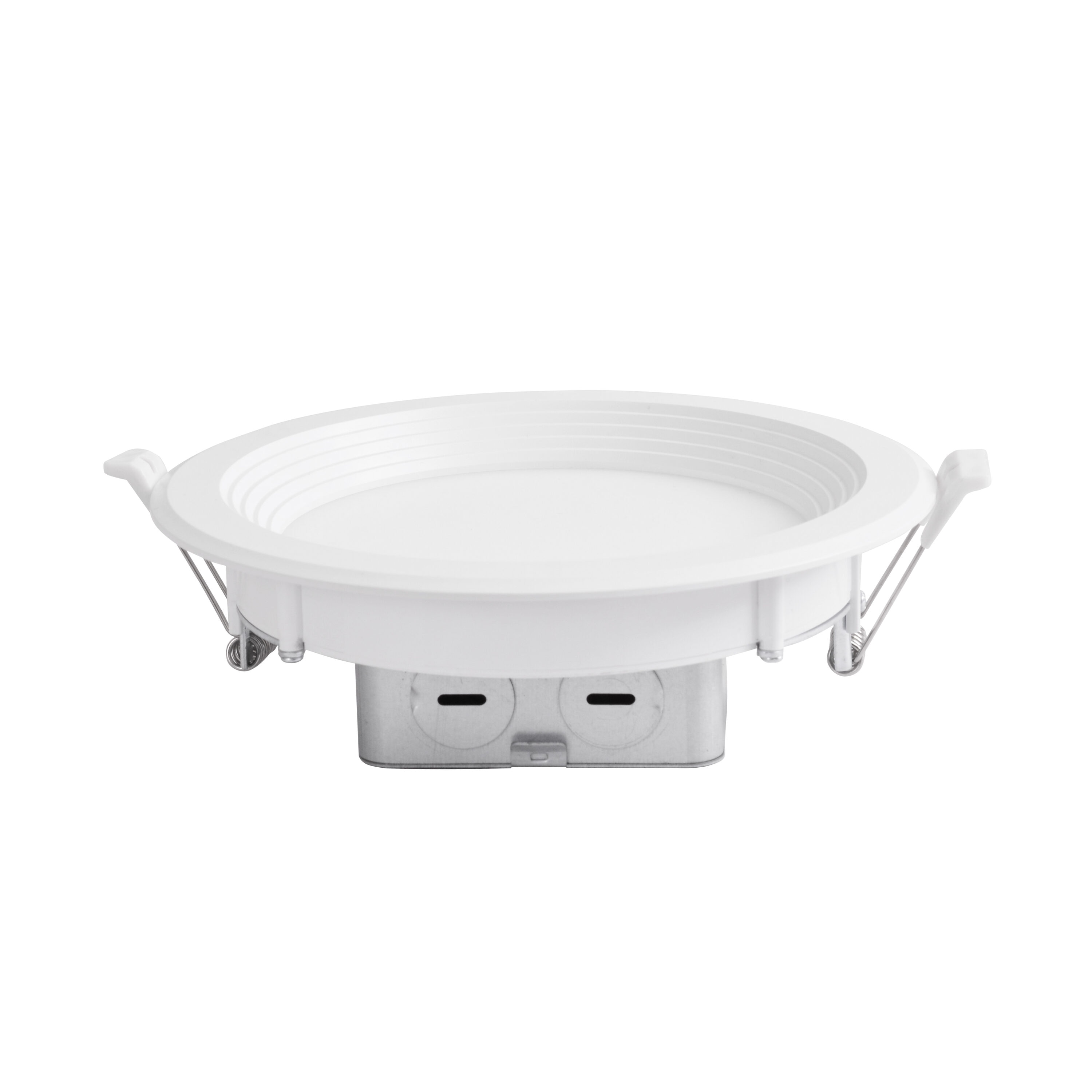 Utilitech MQTL1270-L85K9027 White 6-in 850 -Lumens Switchable white Round Dimmable LED Canless Wet rated Recessed Downlight