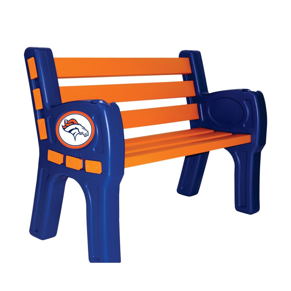 Imperial International Denver Broncos 48-in L Wood Park Bench in the Park  Benches department at