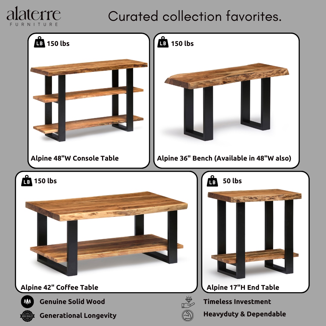Alaterre Furniture AWAA0420 bench - View #3