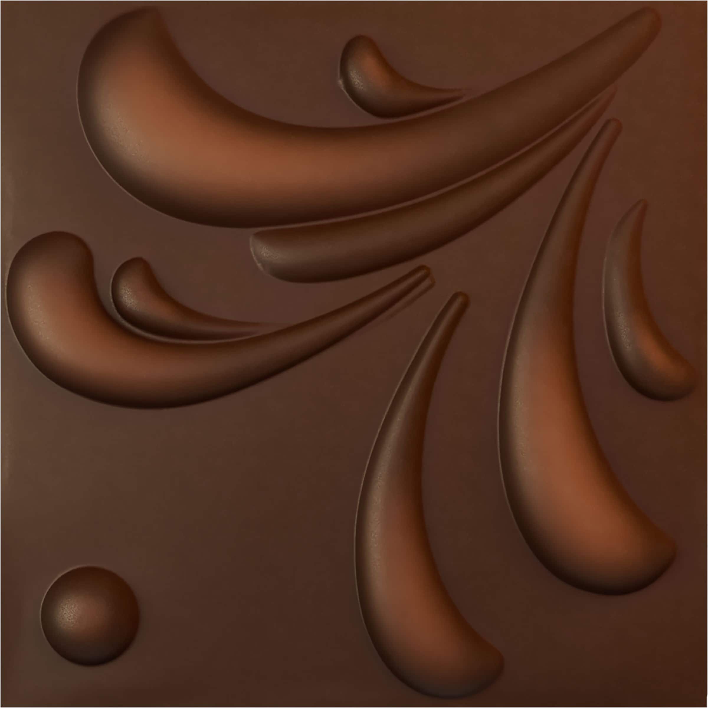 Ekena Millwork WP20X20ACDRU 19-5/8-in x 19-5/8-in Embossed Paintable/Stainable Red PVC Abstract Wall Panel ( 2.67-sq ft )