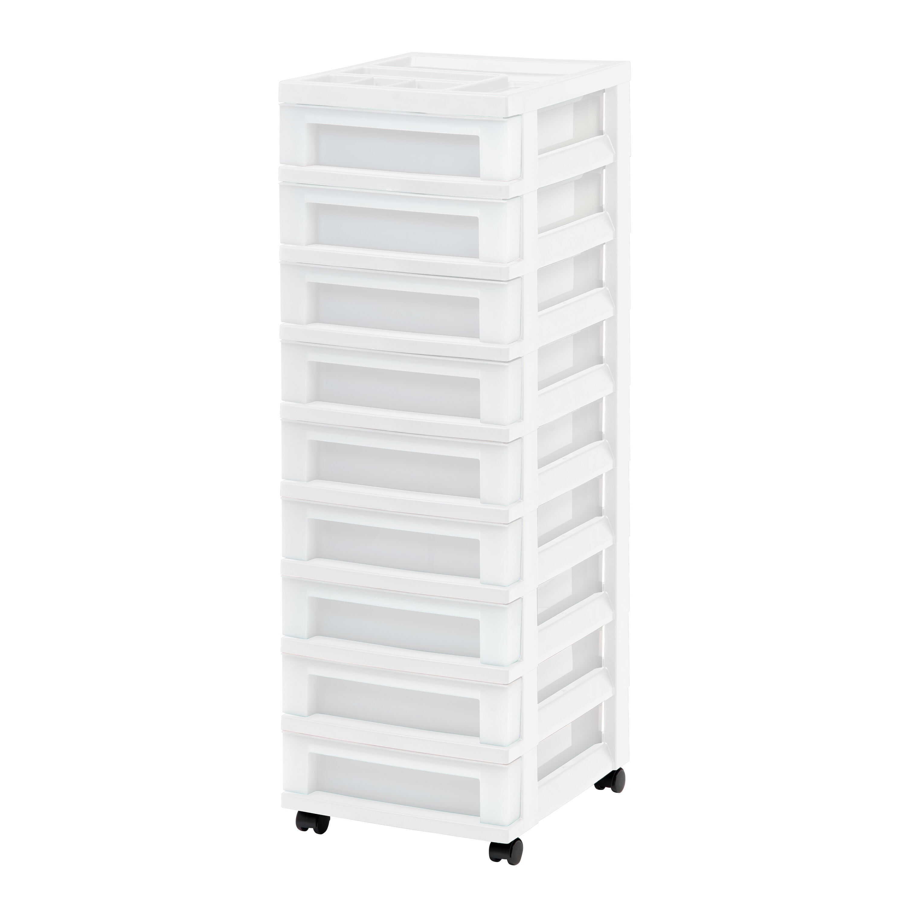 Iris® Clear Small Stacking Drawer, 4ct.