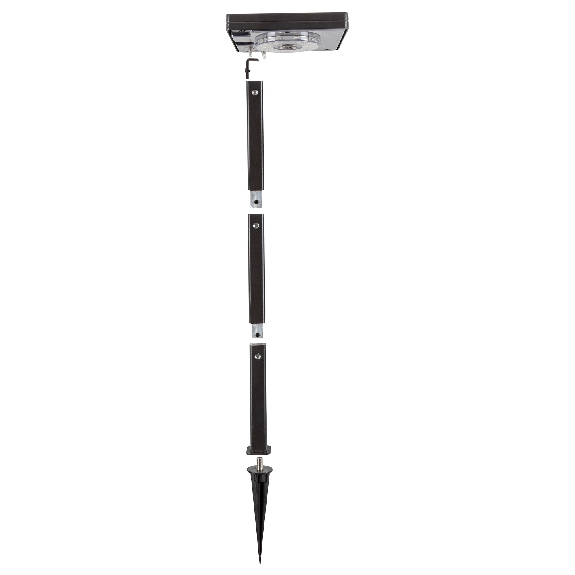 Black Cast Aluminum LED Solar Pathway Light, 26.75 Inch