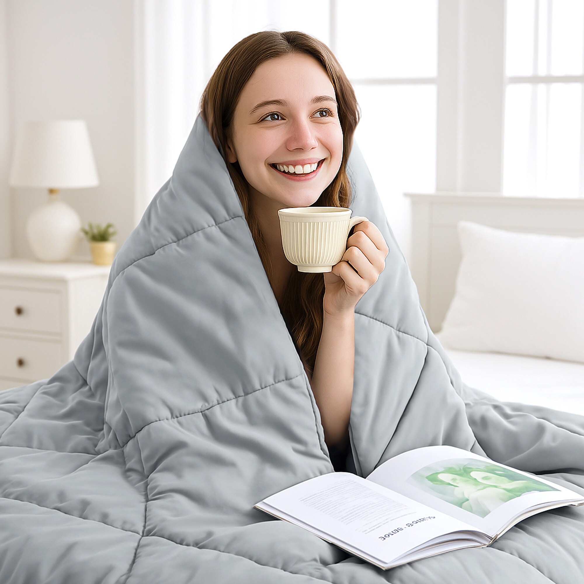 VOUA SAF-165FGHXB-GYT Comforters-And-Bedspreads - View #3