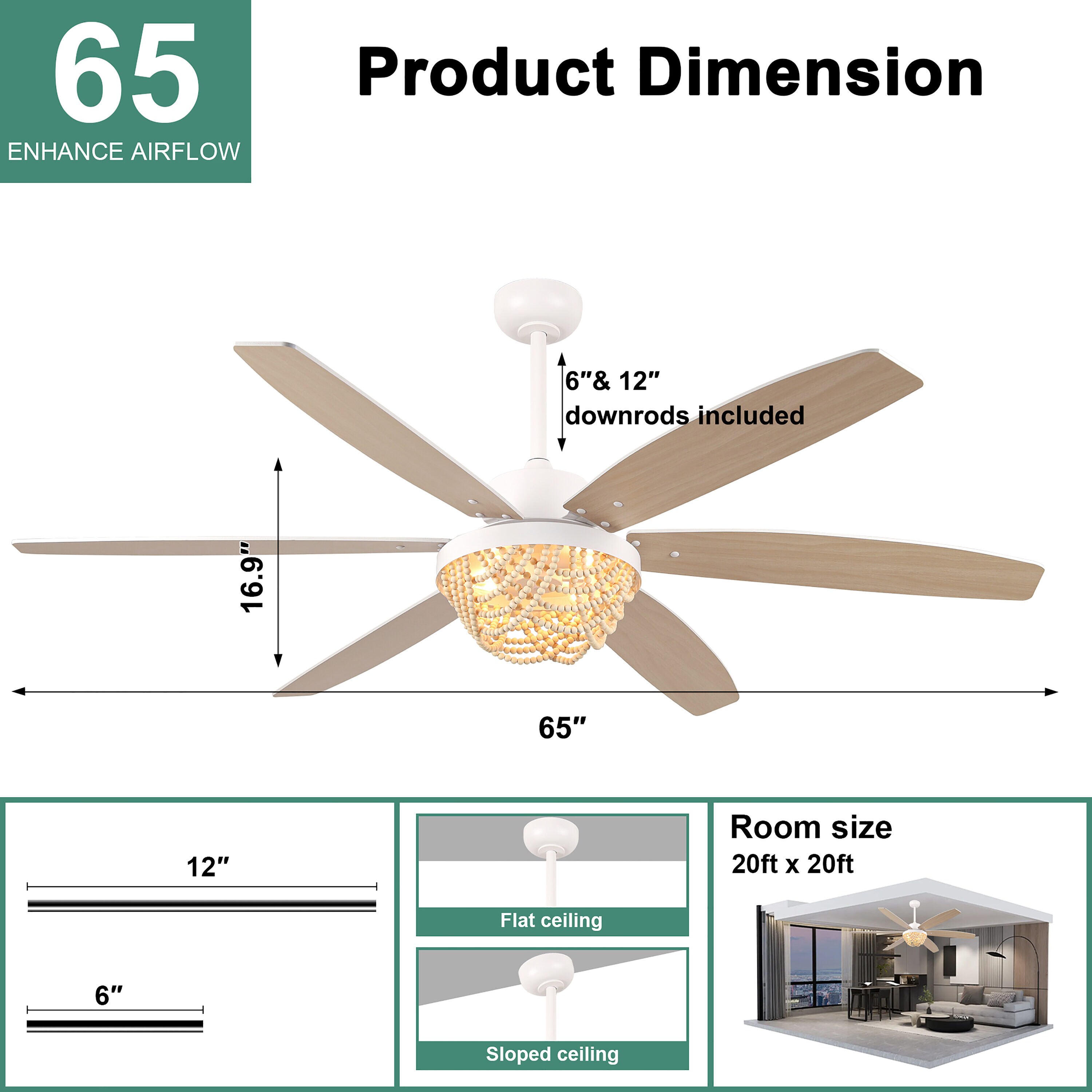Cusp Barn CS65P06 Ceiling-Fans - View #8