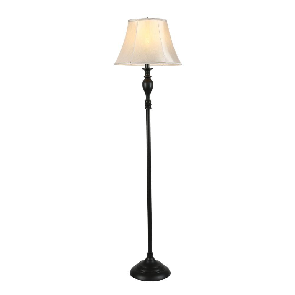 Cedar Hill Cedar Hill 59-in Dark Bronze Floor Lamp with Fabric Shade in