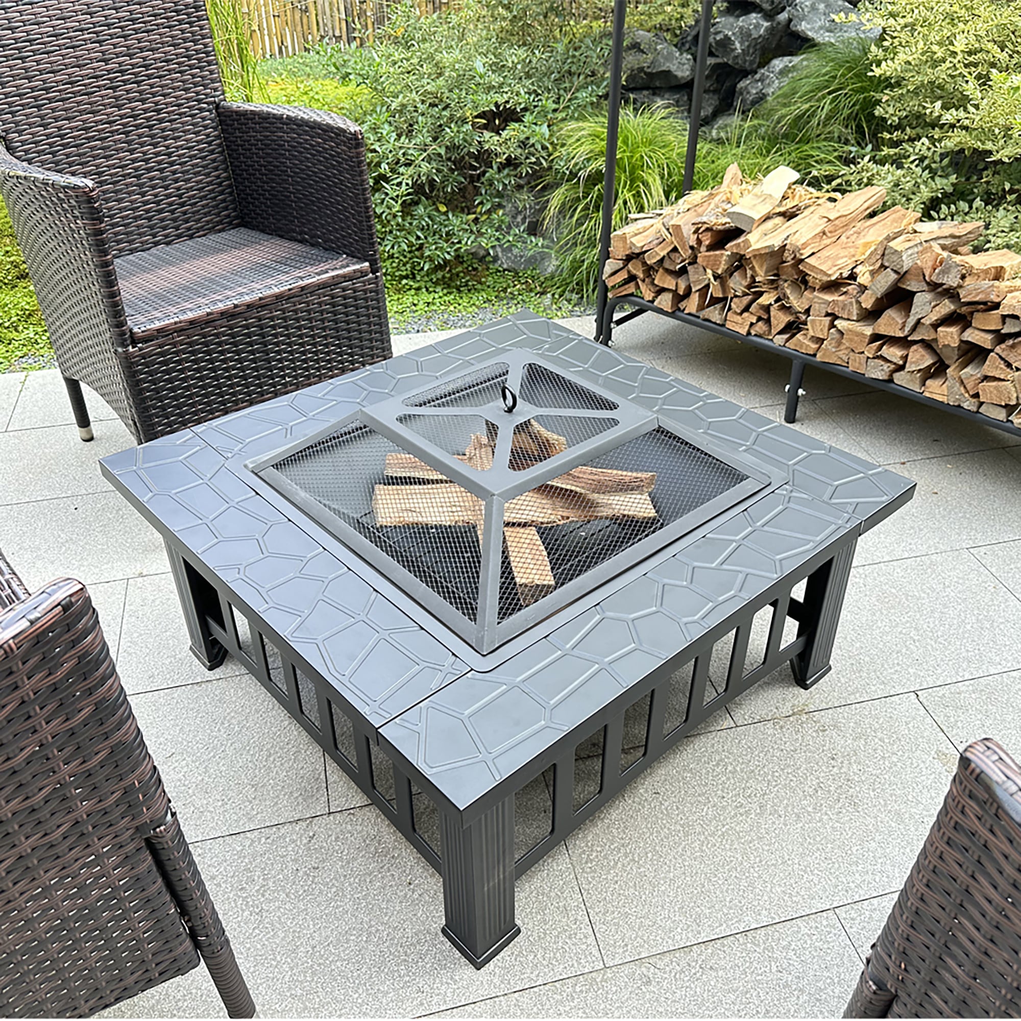 CASAINC WF-D0102HHC9LA-AA Outdoor-Woodburning-Firepits - View #2