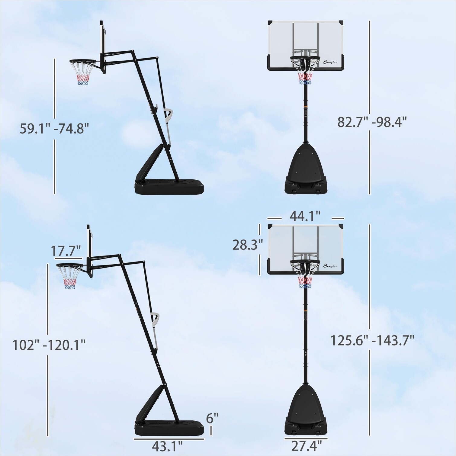 SunJet XP4DM5FQGN5U Basketball-System - View #2