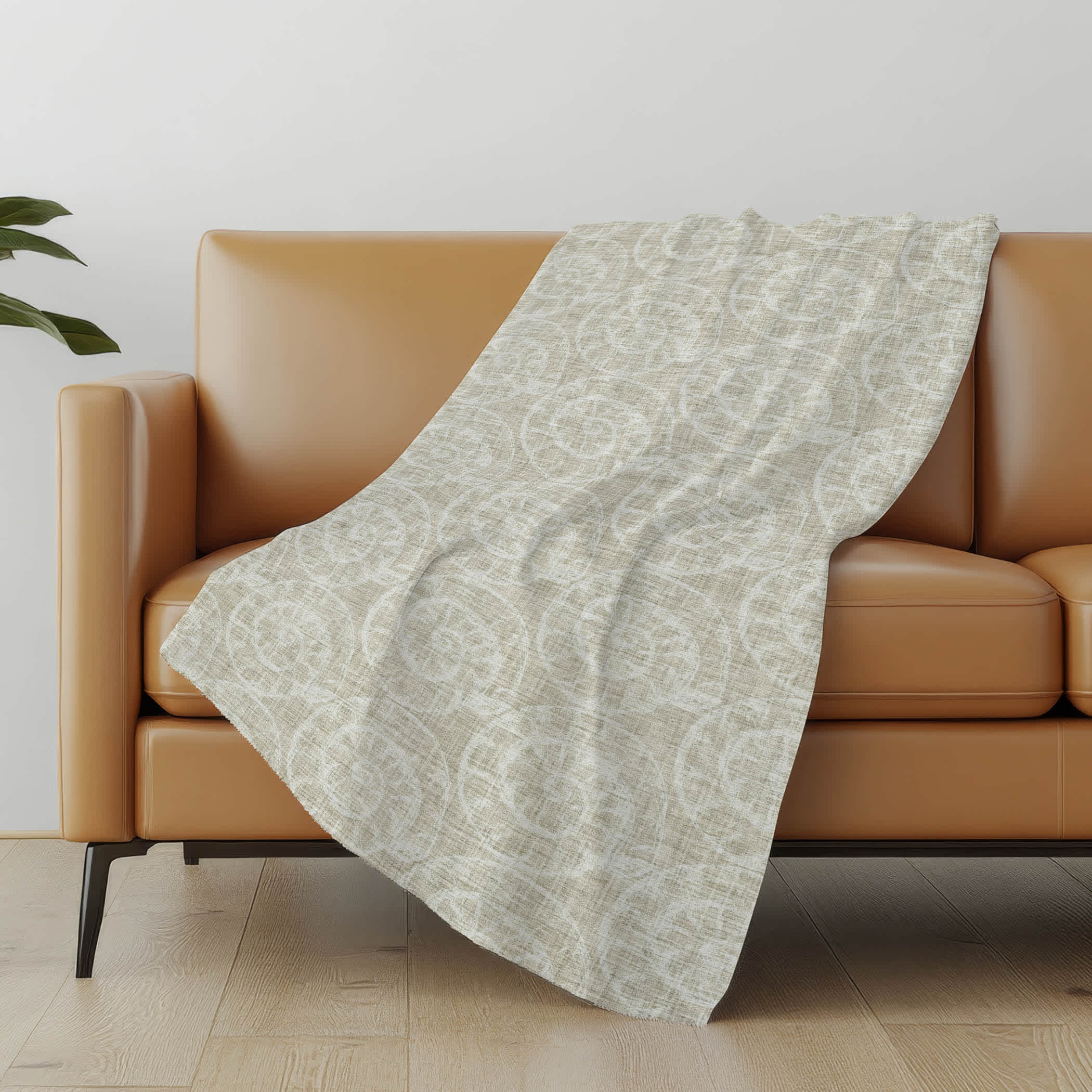 Addison Rugs ASB190BE50X70 Premium Machine Washable Addison ASB190 Beige Sherpa Throw Blanket
