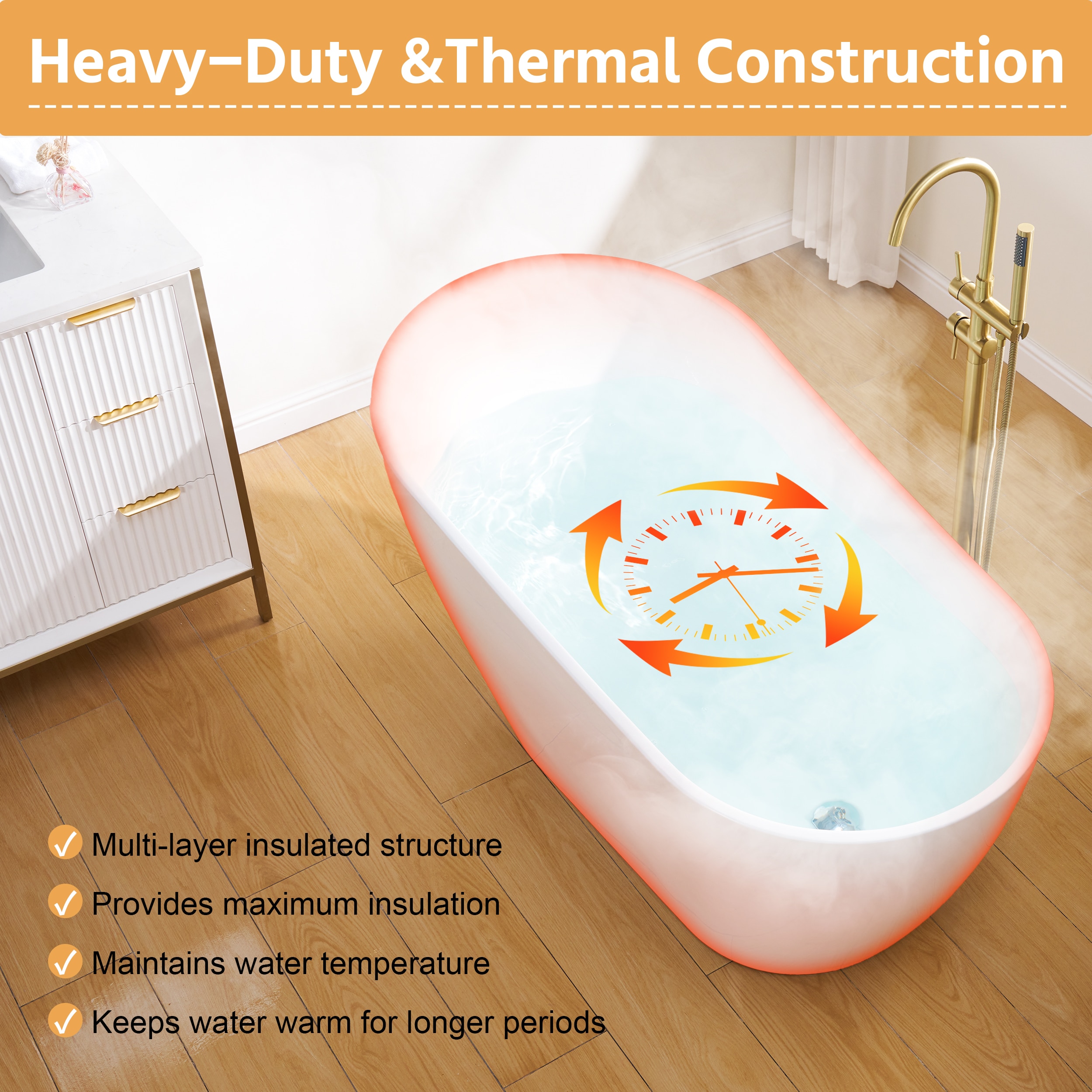 WELLFOR TO-ED-BV30GYBK bathtubs - View #4