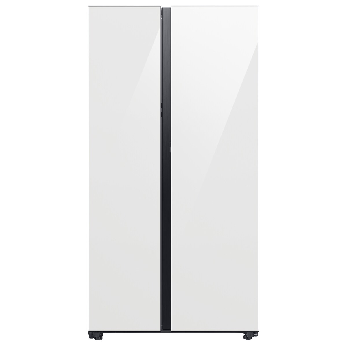 Samsung Bespoke 28-cu ft Side-by-Side Refrigerator Smart with Dual Ice Maker and Water Dispenser (White Glass) ENERGY STAR