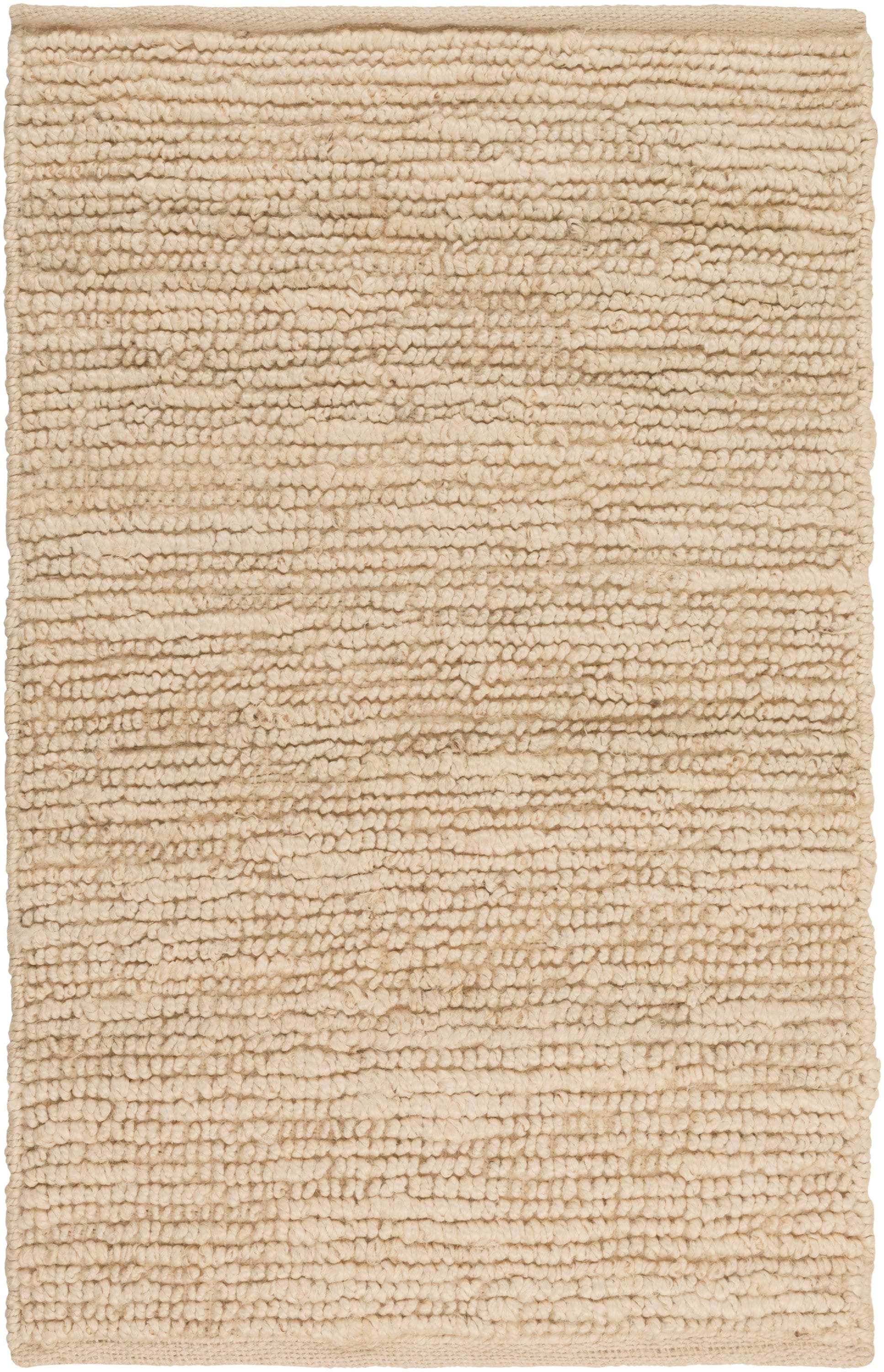 Livabliss COT1930-23 Continental 2 x 3 (ft) Jute Cream Rectangular Indoor Solid Area rug