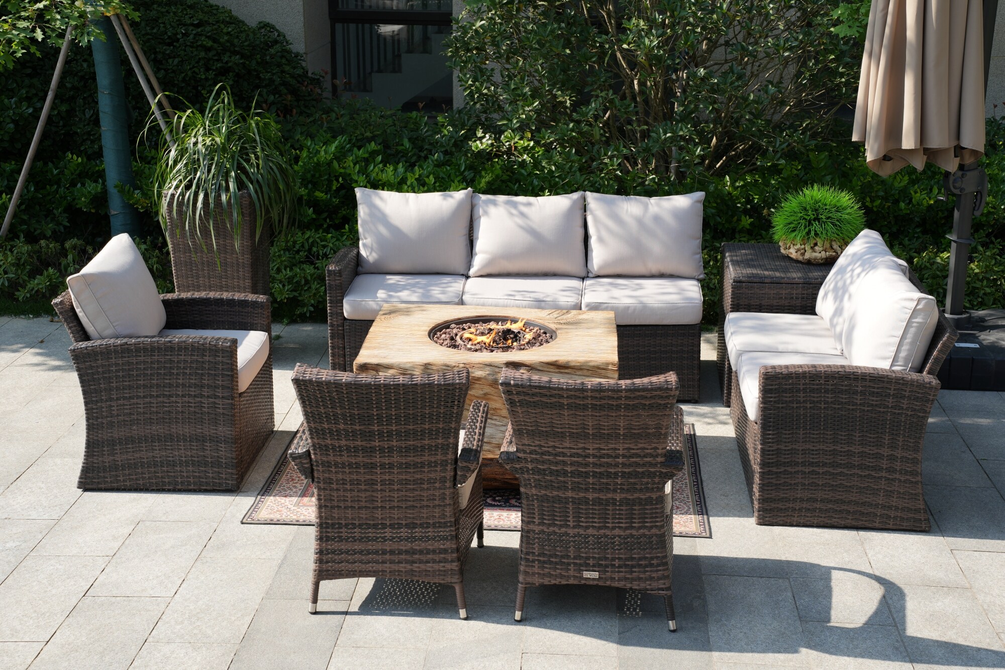 Direct Wicker DWG-1403B1122&2170 Patio-Conversation-Sets - View #2