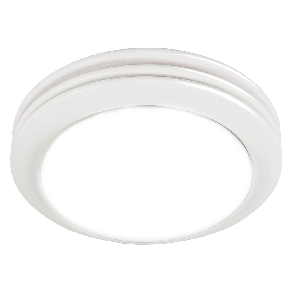 Akicon AK1480-SW Bathroom fan with lights 2-Sones 80-CFM Satin White Decorative Lighted Bathroom fan