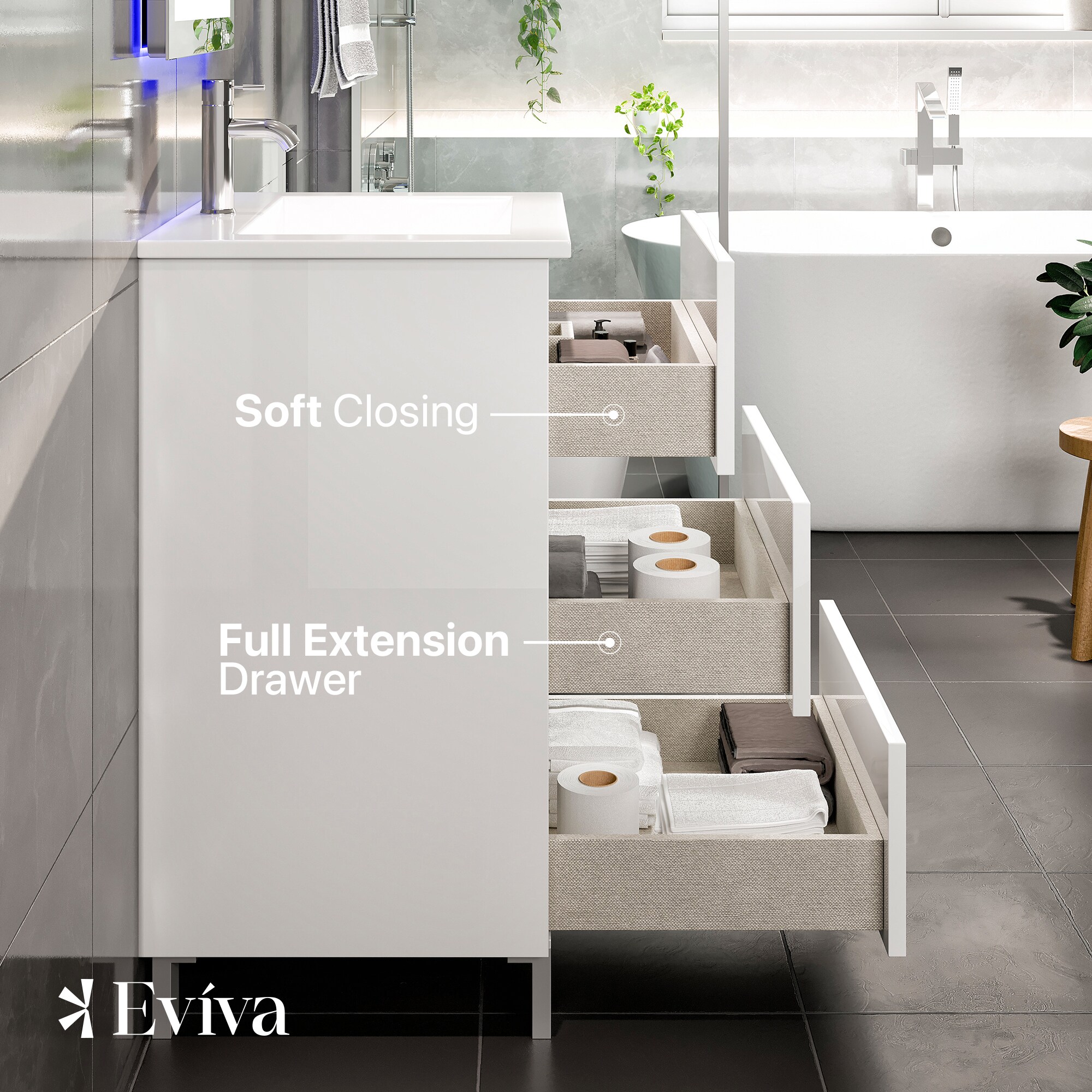 Eviva EVVN580-24WH Bath-Vanity-Combo - View #4