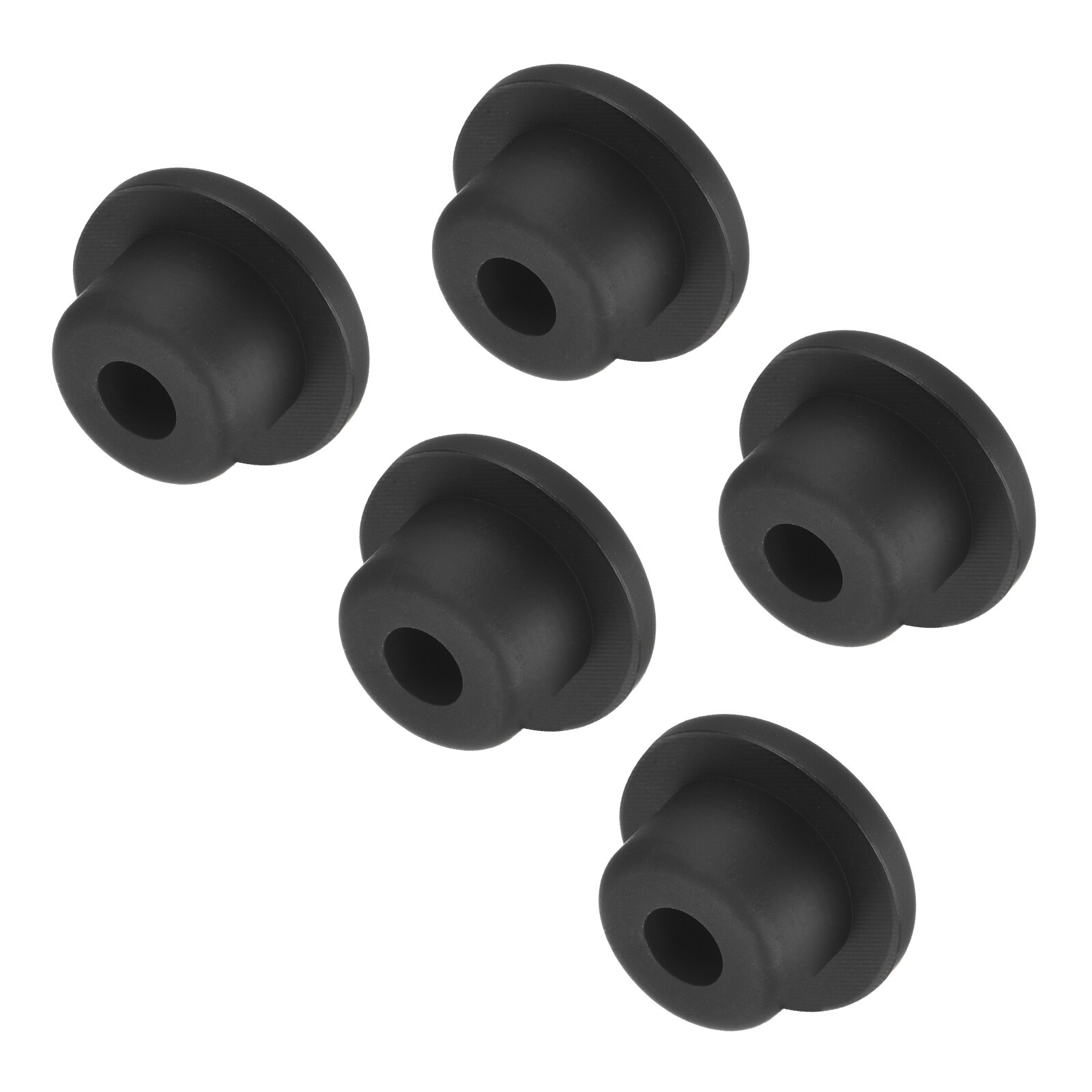 Unique Bargains High Temp Silicone Plug Mount Dia 17mm/0.67inch t Shaped Rubber Stopper Hole Plugs for Powder Coating Plating Waterproof Plugs Sealing Plugs Black Pack of 5(OD 24.5mm) #S26042700UX6066
