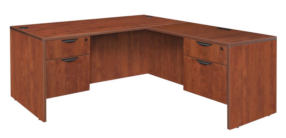 Regency LLD713547CH Legacy 82-in Red Modern/Contemporary L-shaped desk