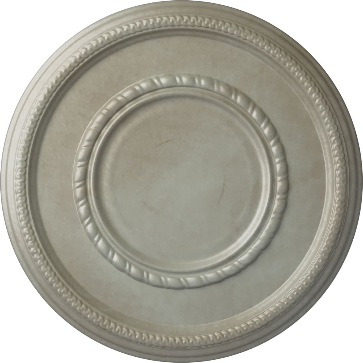 Ekena Millwork CM17FEFLS Federal Roped Large 17.375-in W x 17.375-in L Painted Flash Gold Polyurethane Whole Ceiling Medallion