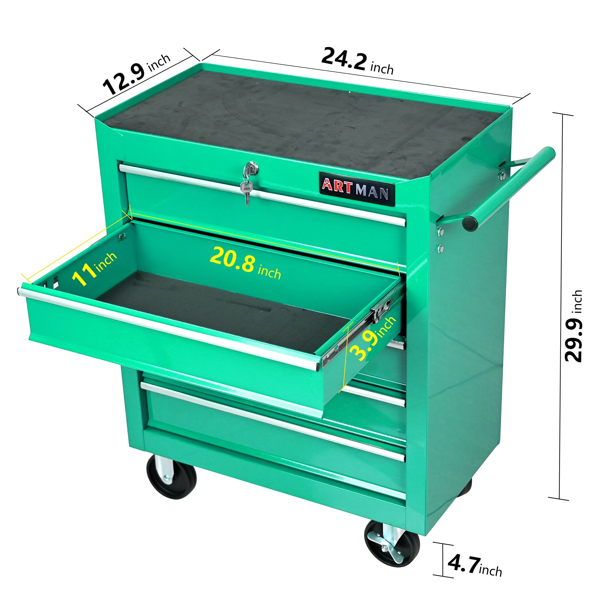 HyperDrop Cart B-2Z4K1W7V3O8Y Tool-Cabinets - View #3