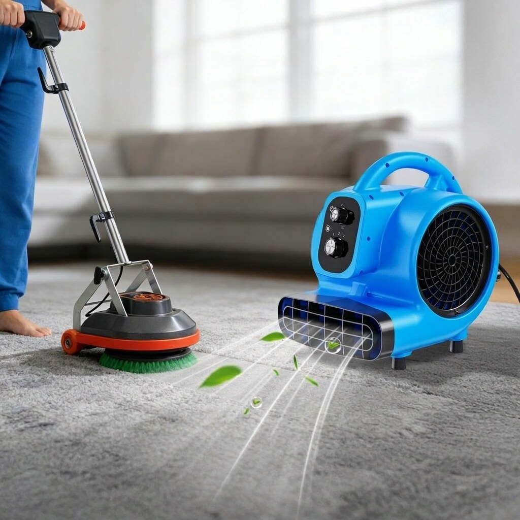 Anqtovp 1 Pack 14 HP 1000 CFM Air Mover Portable Floor Fan with 3 Speed ...