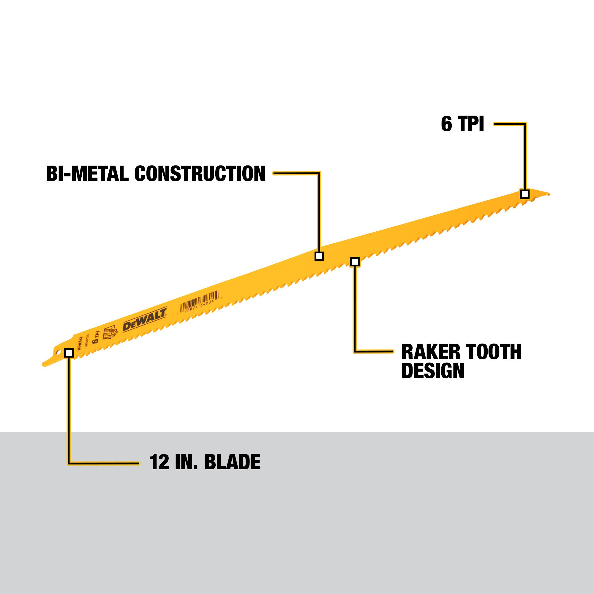 DEWALT DW4804N25 Reciprocating-Saw-Blades - View #2