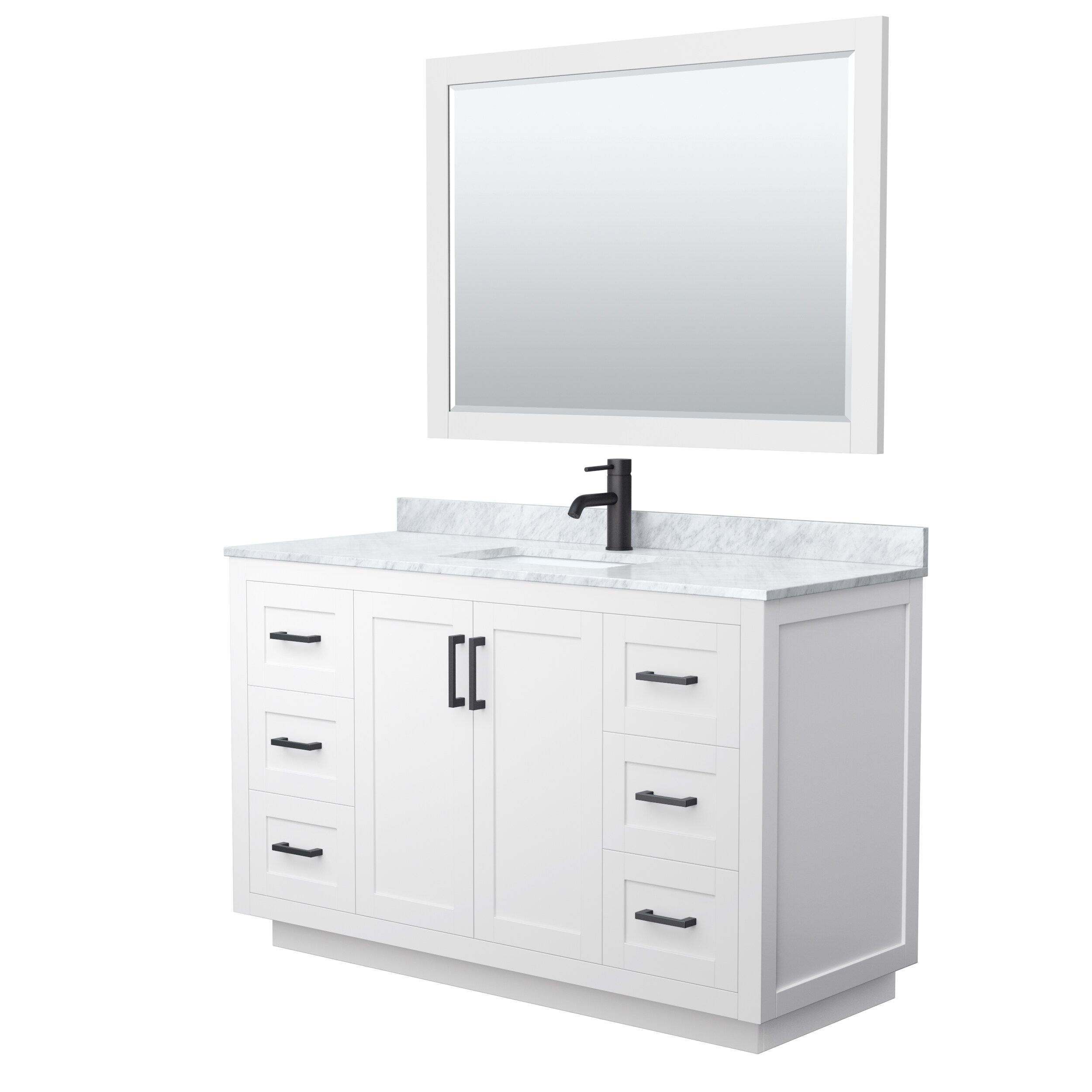 Wyndham Collection WCF292954SWBCMUNSM46 Bath-Vanity-Combo - View #2