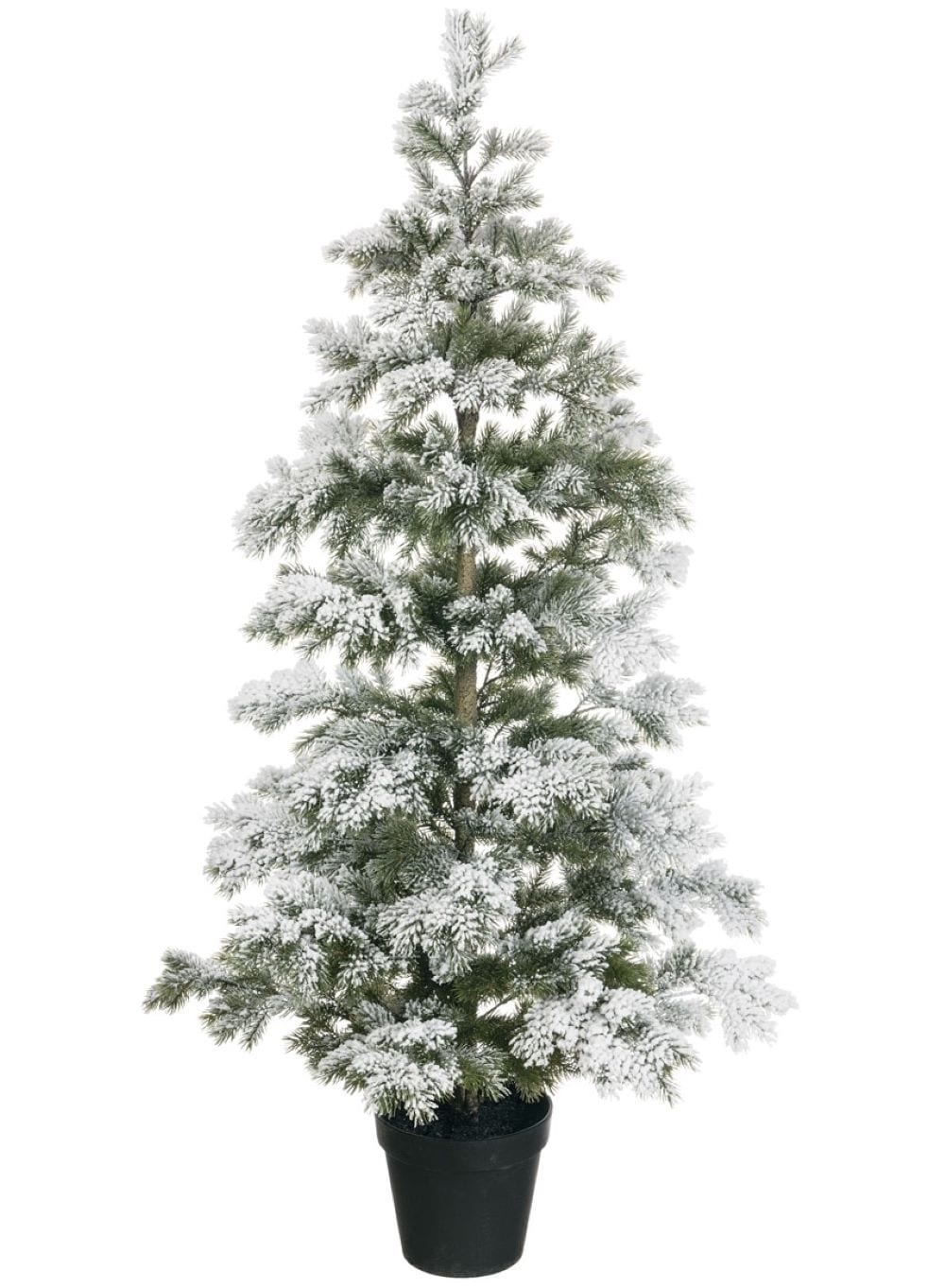 Sullivans TR1008 4.83-ft Pine Flocked White Artificial Christmas Tree